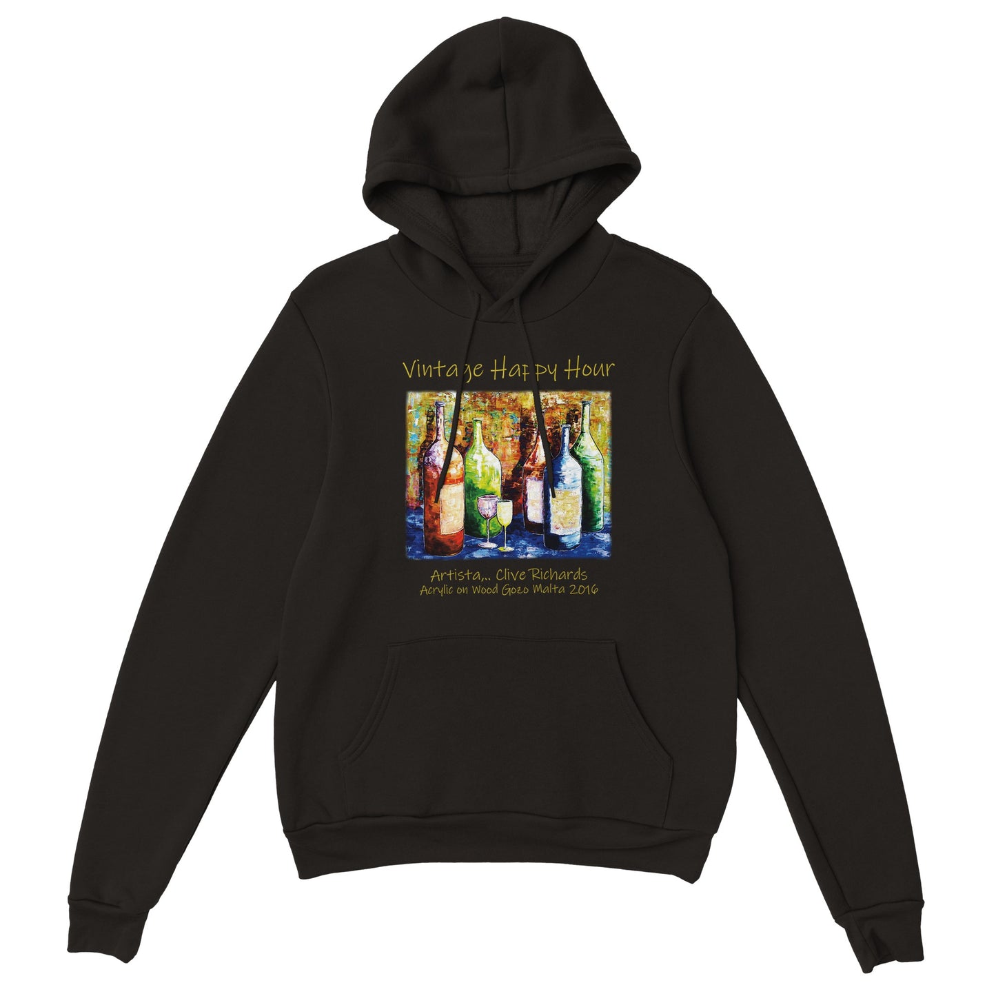 Vintage Happy Hour Artista Clive || Klassischer Unisex-Pullover-Hoodie