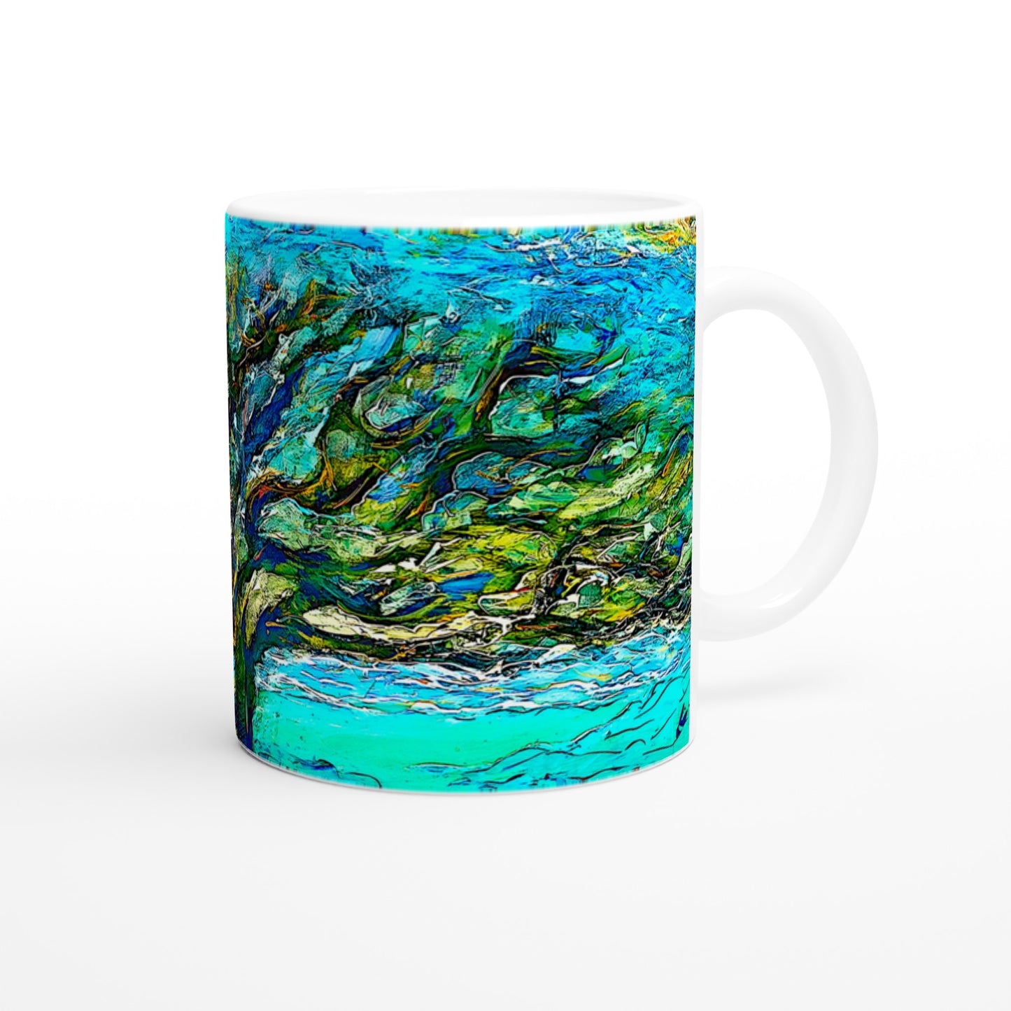 Maui Alter Baum || Weiße 11oz Keramiktasse