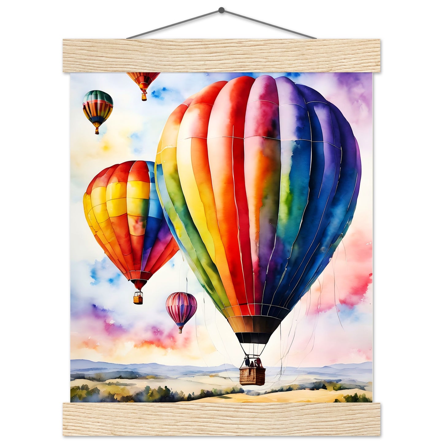 Balloon Day || Premium Matte Paper Poster with Hanger