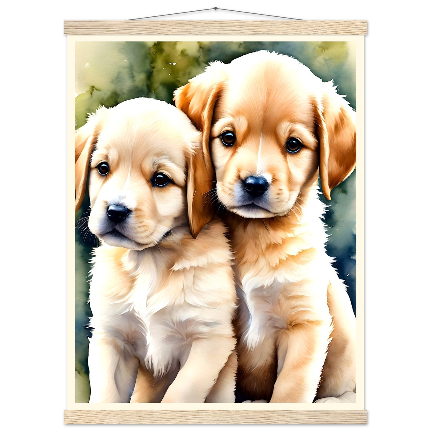Happy Puppy's || Premium Matte Paper Poster with Hanger