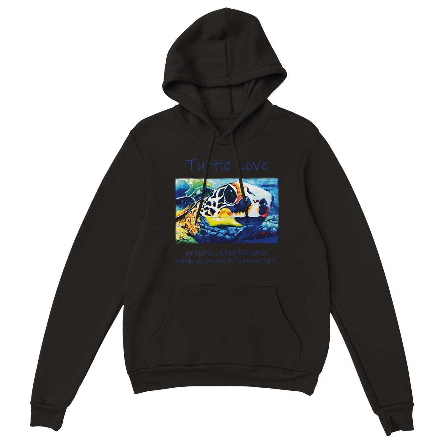 Schildkrötenliebe, Künstlerin Clive || Klassischer Unisex-Pullover-Hoodie