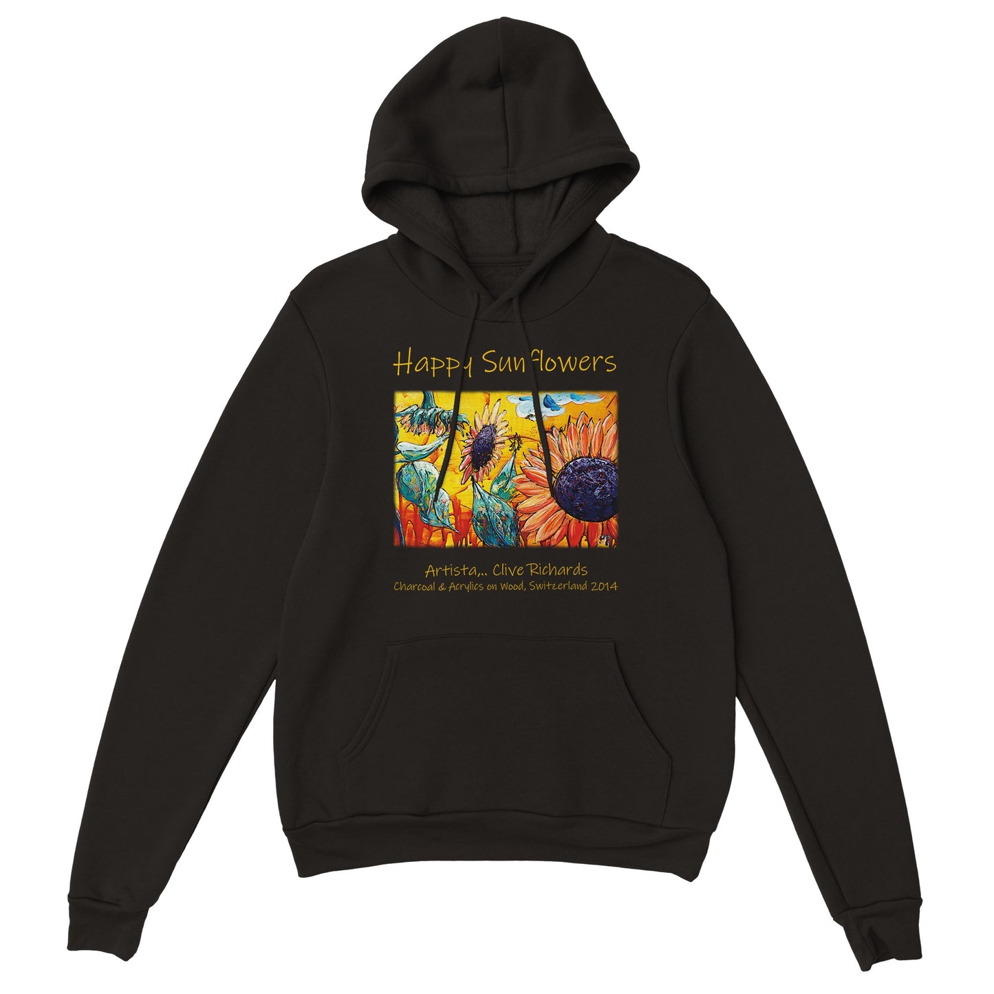 Happy Sunflowers Artista Clive || Klassischer Unisex-Pullover-Hoodie