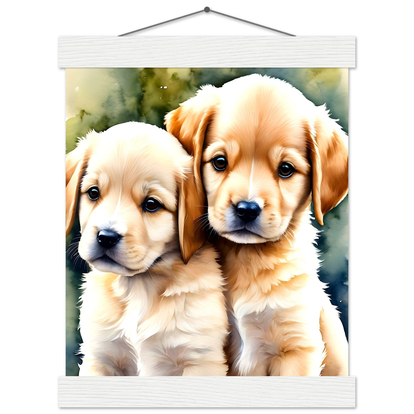 Happy Puppy's || Premium Matte Paper Poster with Hanger