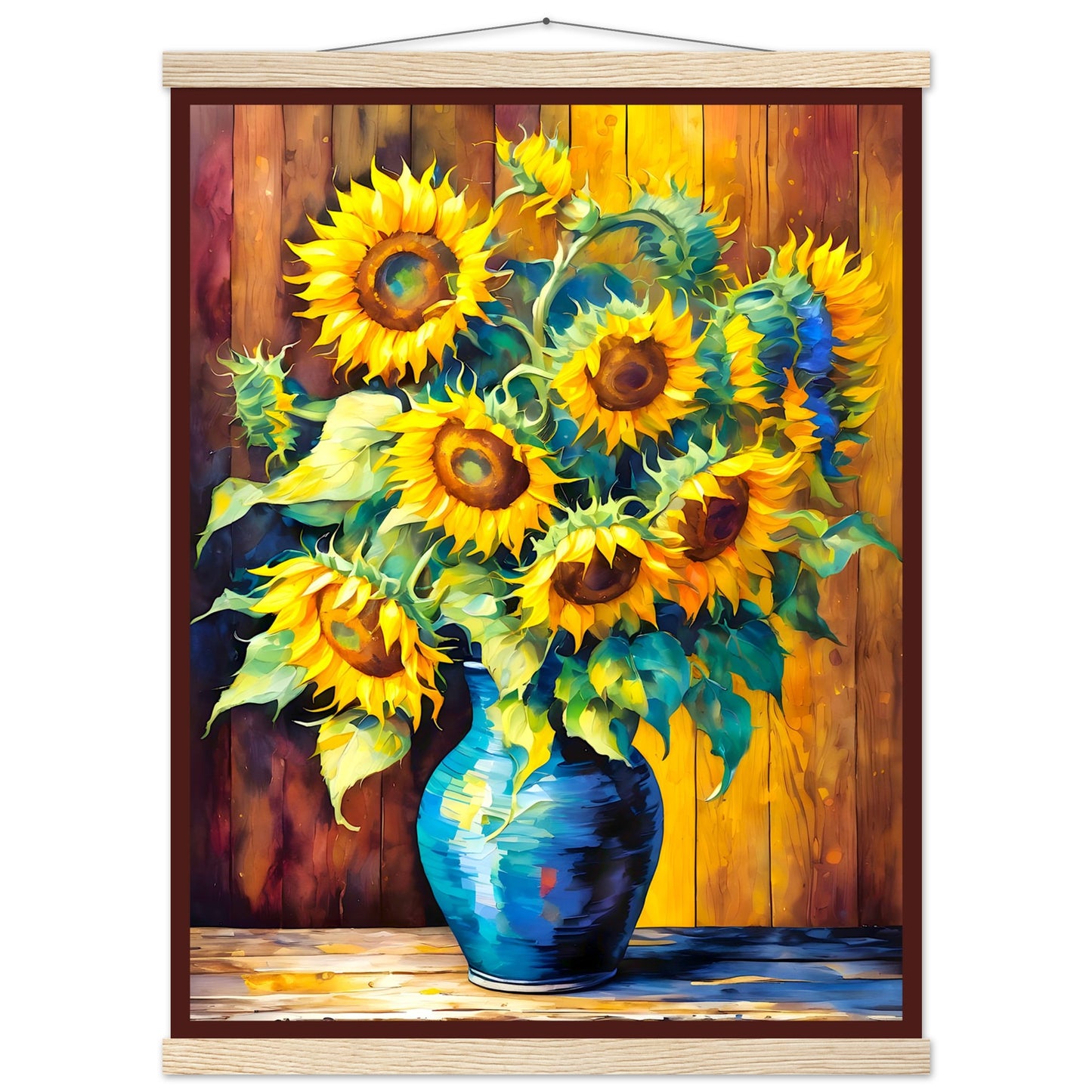 Sunflower Vase || Premium Matte Paper Poster with Hanger
