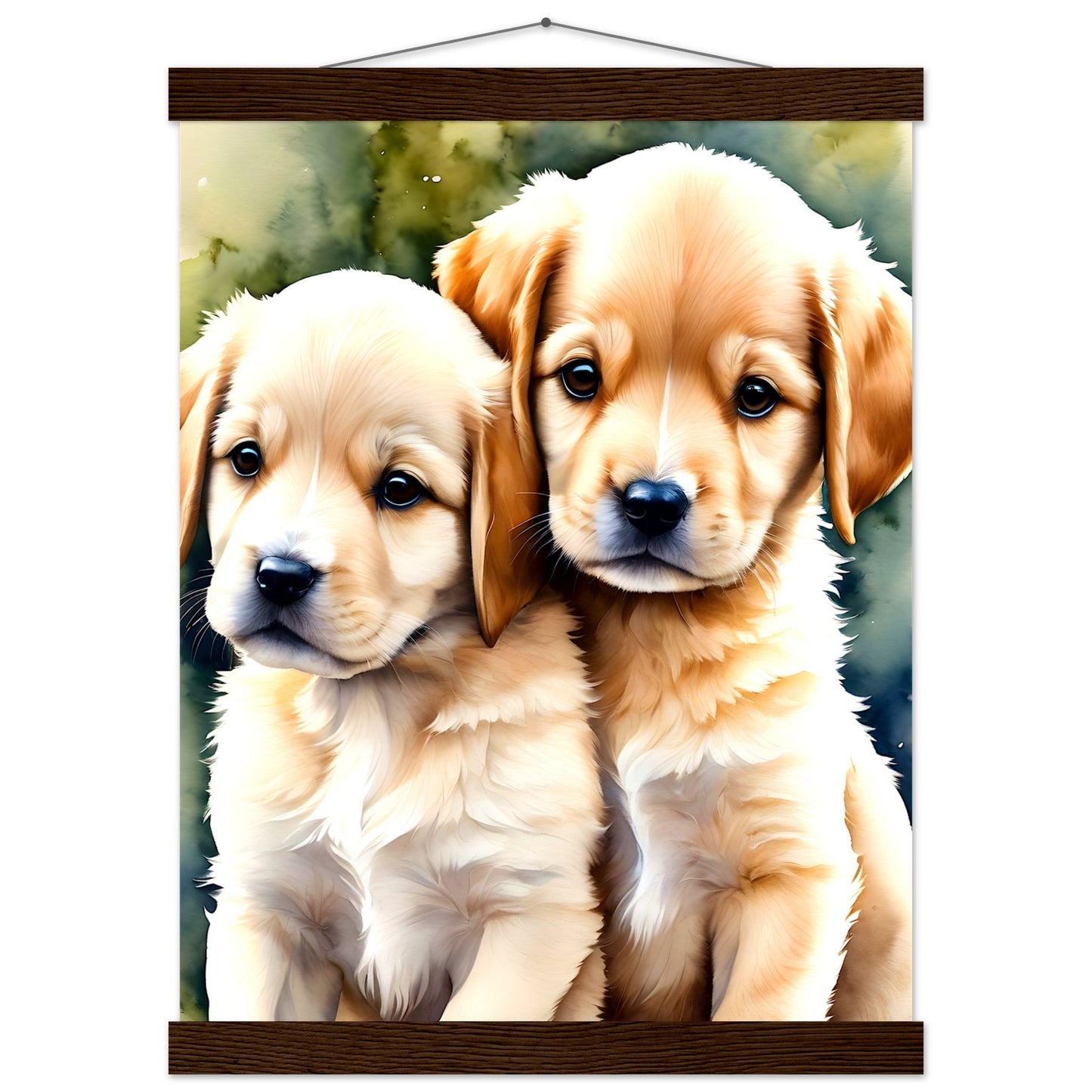 Happy Puppy's || Premium Matte Paper Poster with Hanger