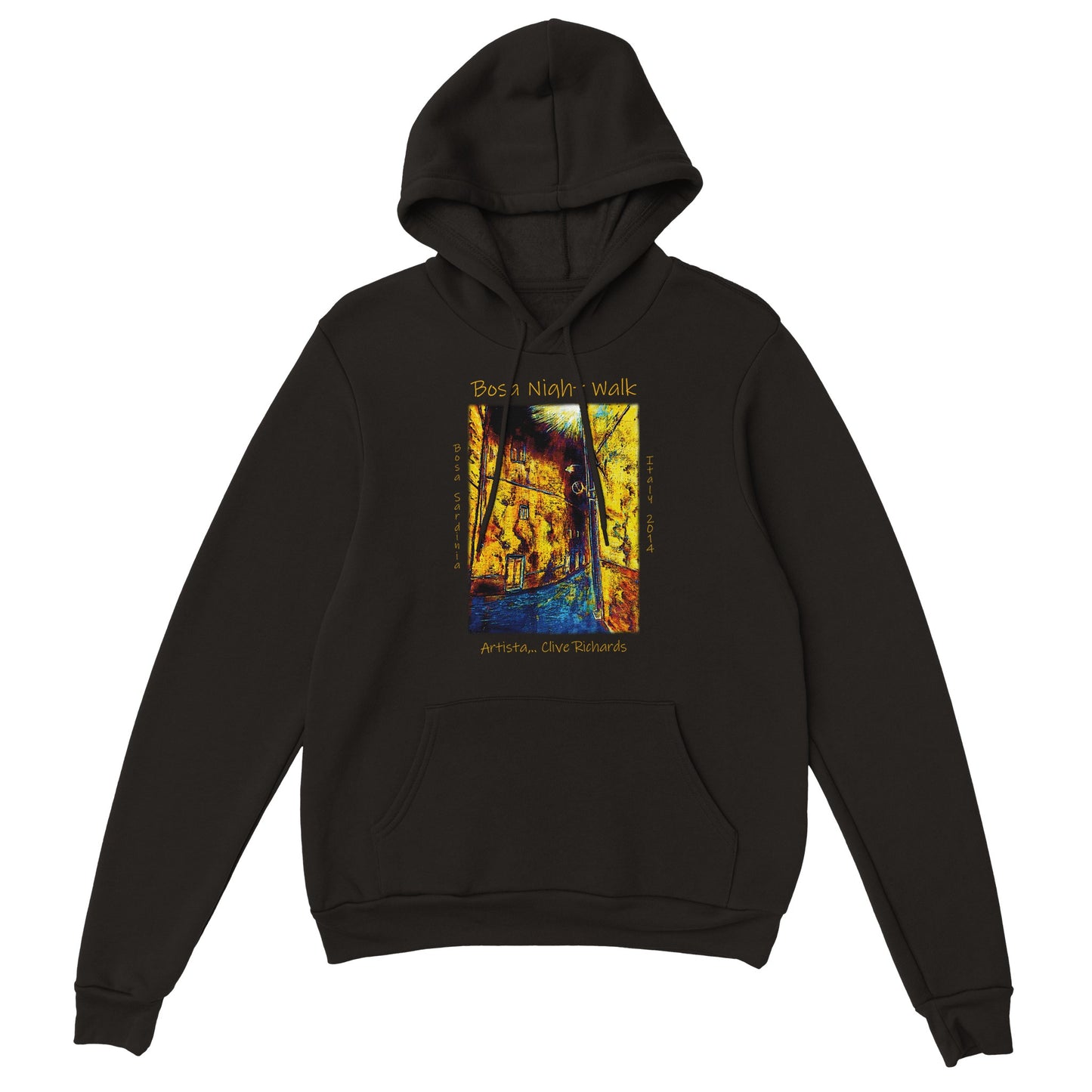 Bosa Night Walk, Artista Clive || Classic Unisex Pullover Hoodie
