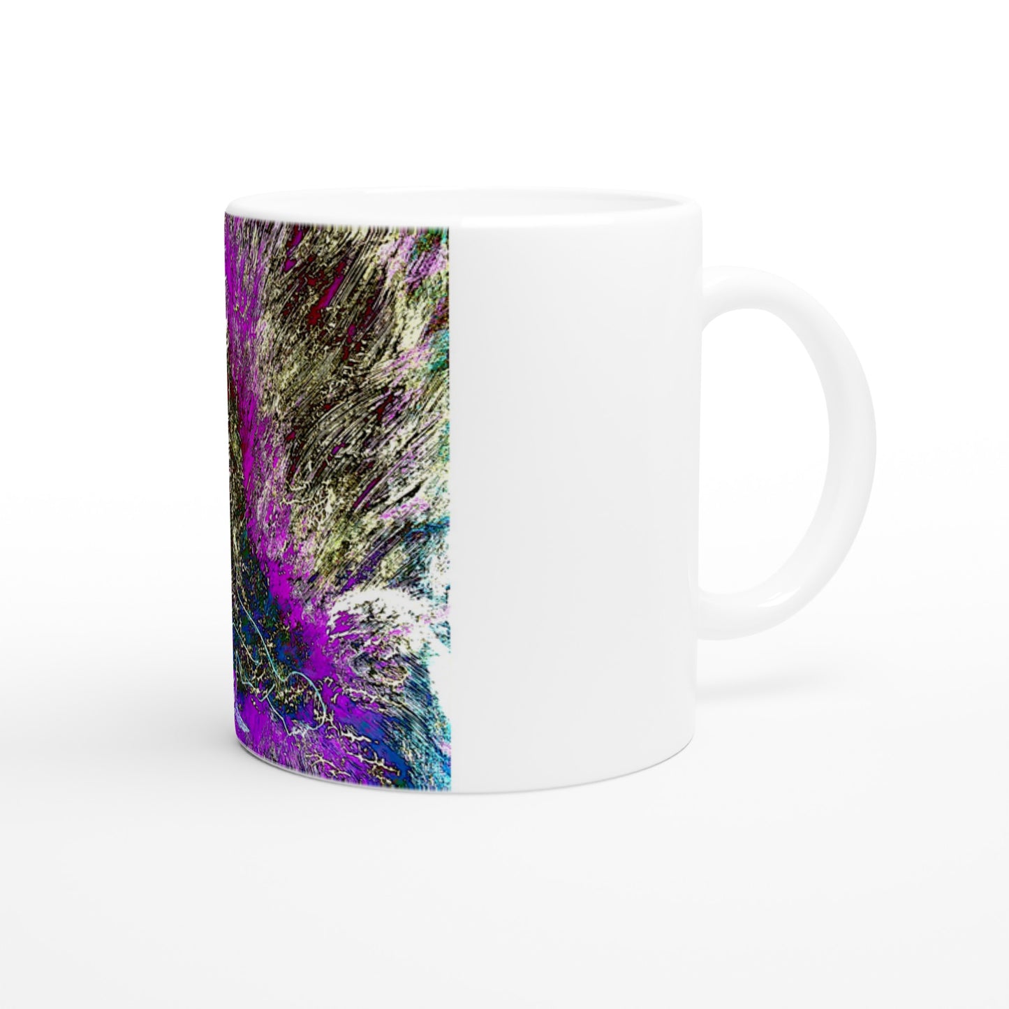 Yoga-Energie #2 || Weiße 11oz Keramiktasse