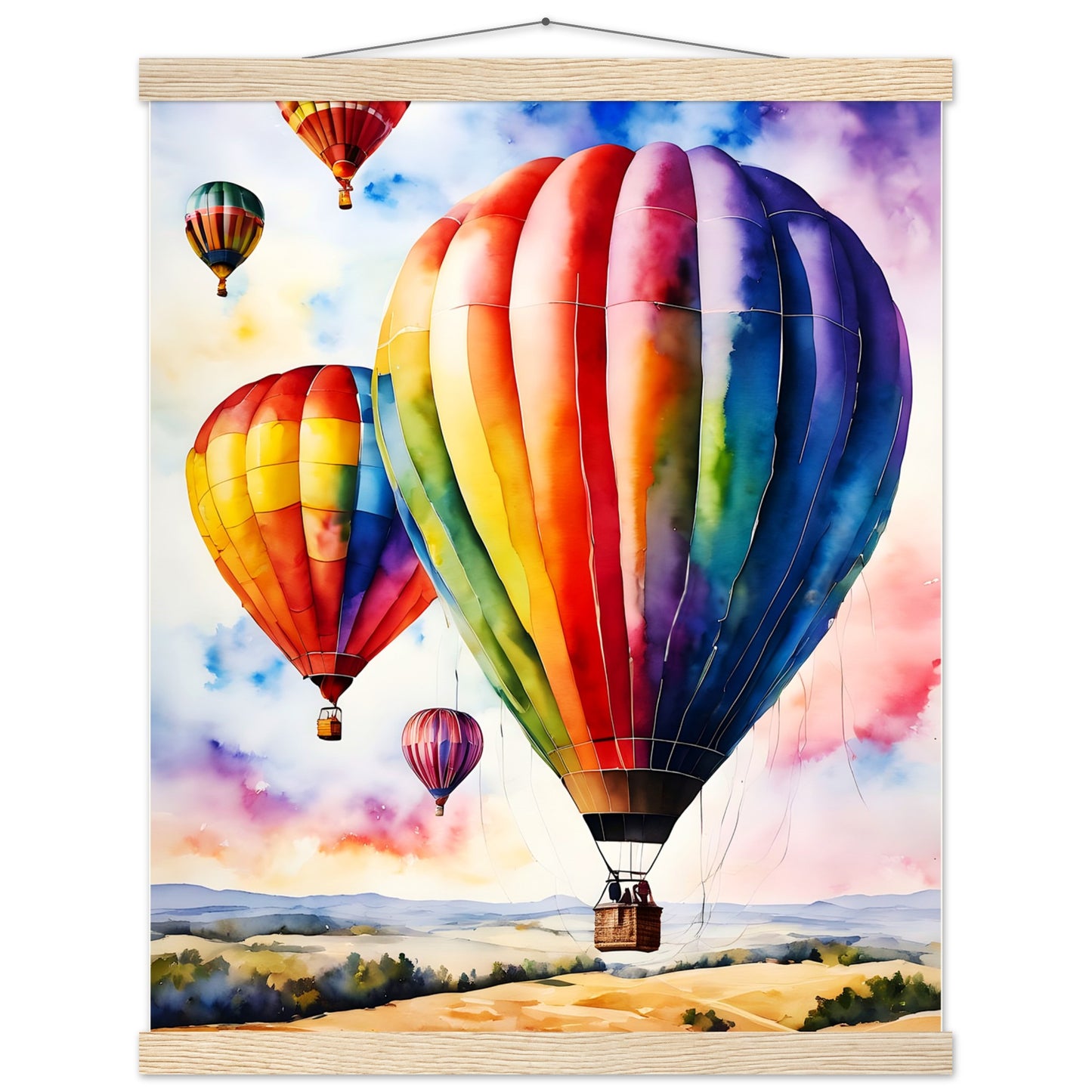 Balloon Day || Premium Matte Paper Poster with Hanger