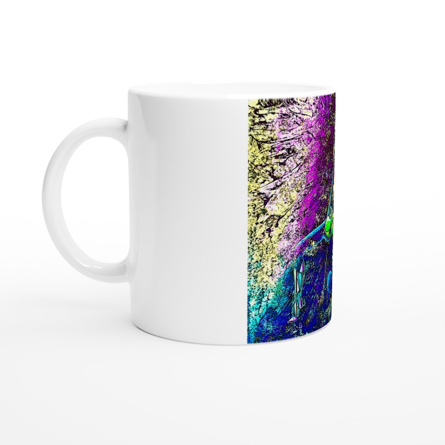 Yoga-Energie #4 || Weiße 11oz Keramiktasse