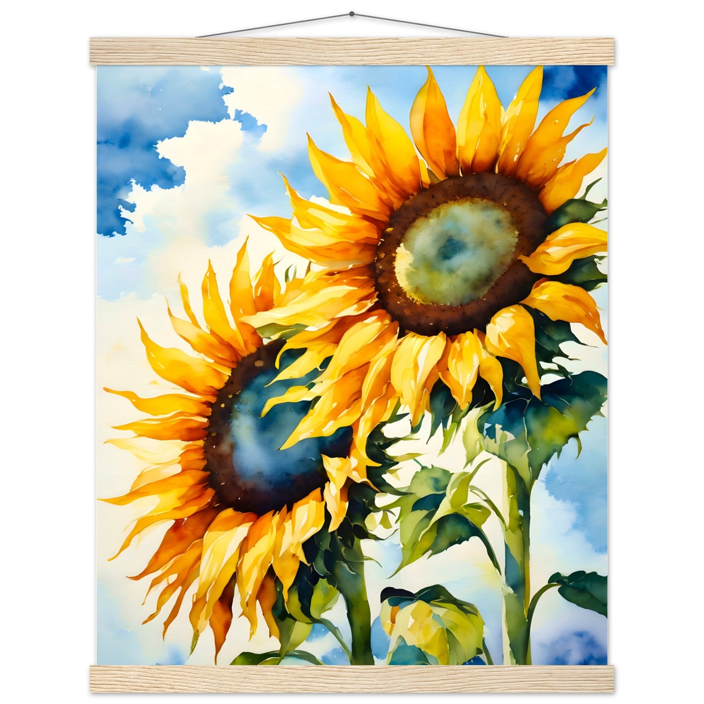 Summer Sunflowers || Premium Matte Paper Poster with Hanger