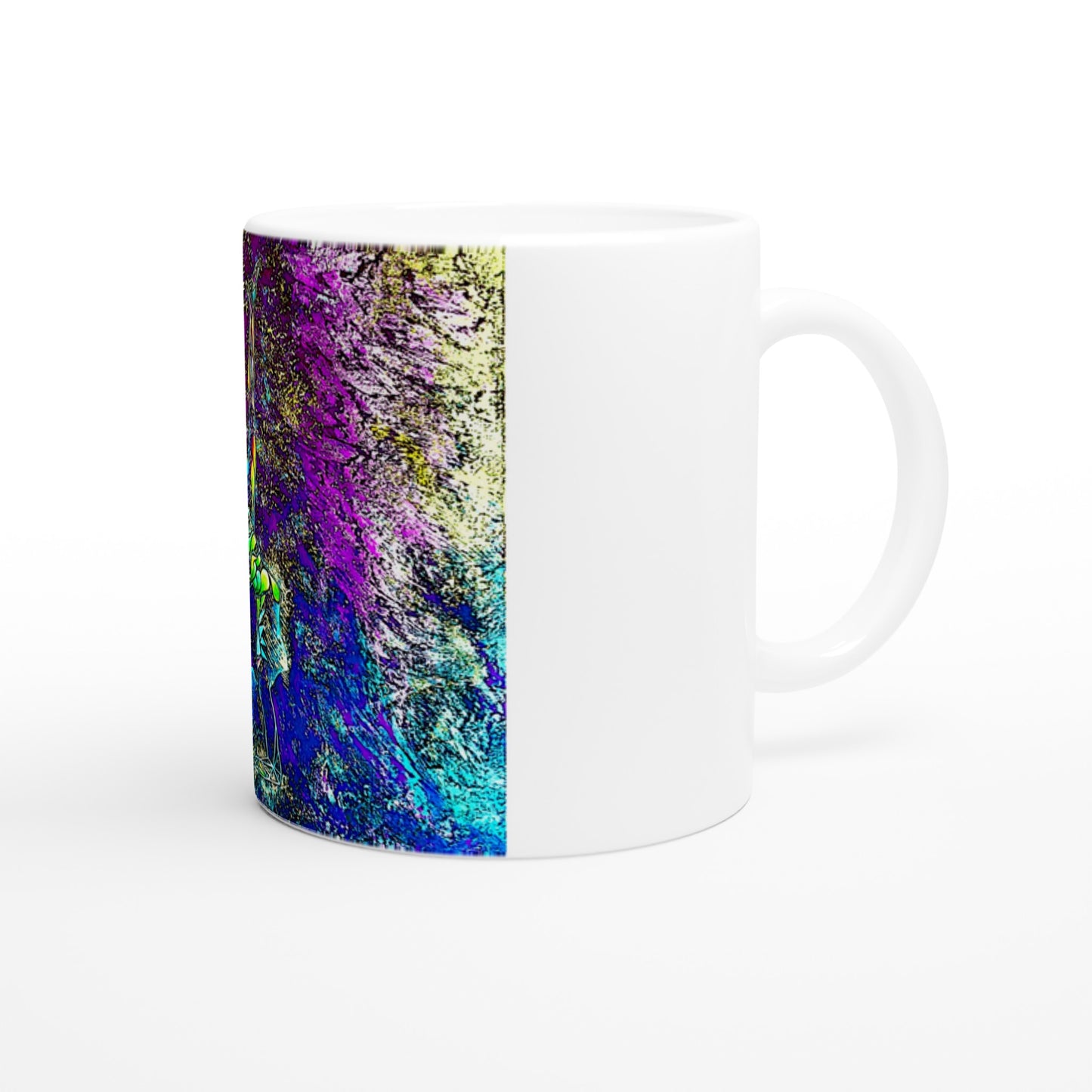 Yoga-Energie #4 || Weiße 11oz Keramiktasse