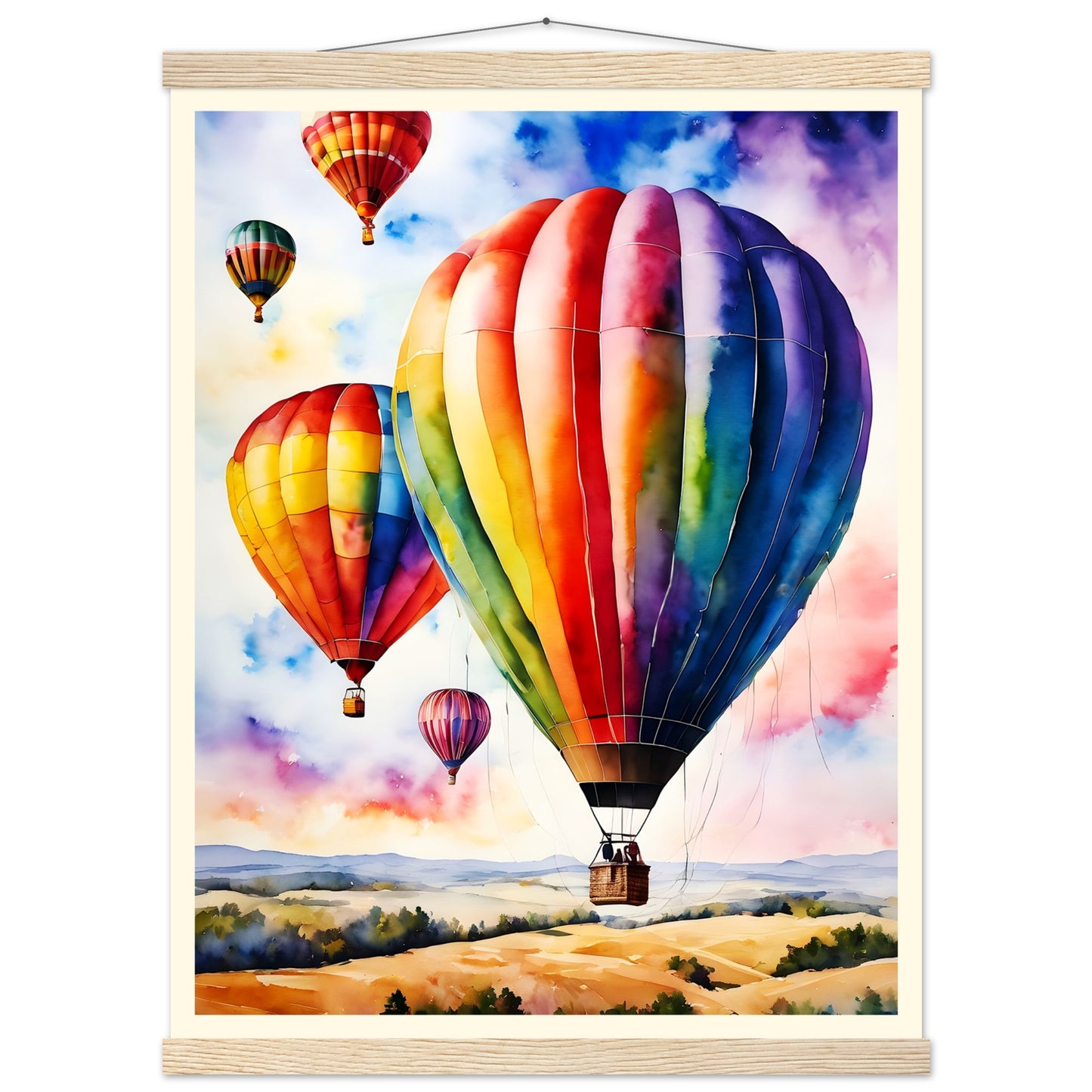 Balloon Day || Premium Matte Paper Poster with Hanger