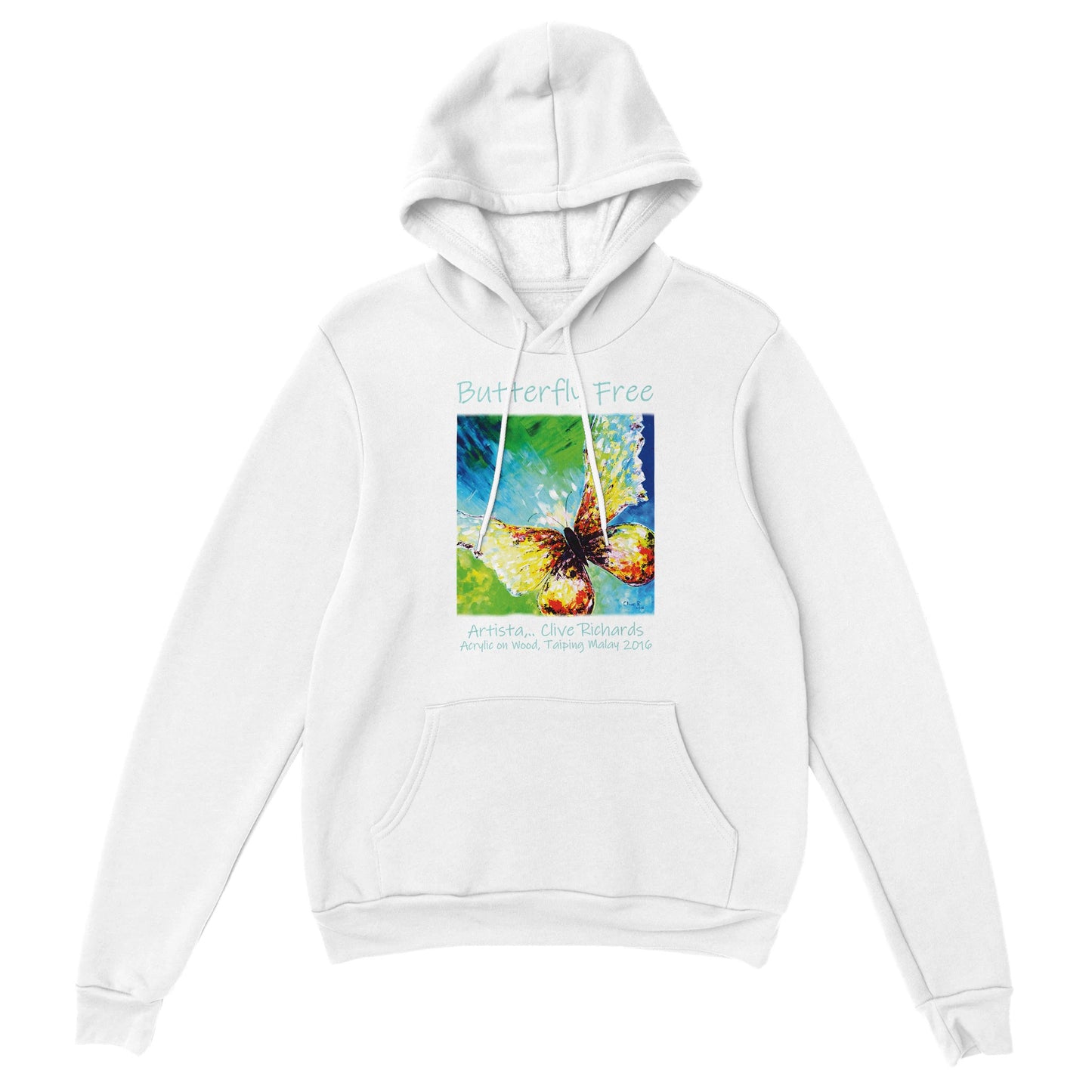 Butterfly Free, Artista Clive || Klassischer Unisex-Pullover-Hoodie