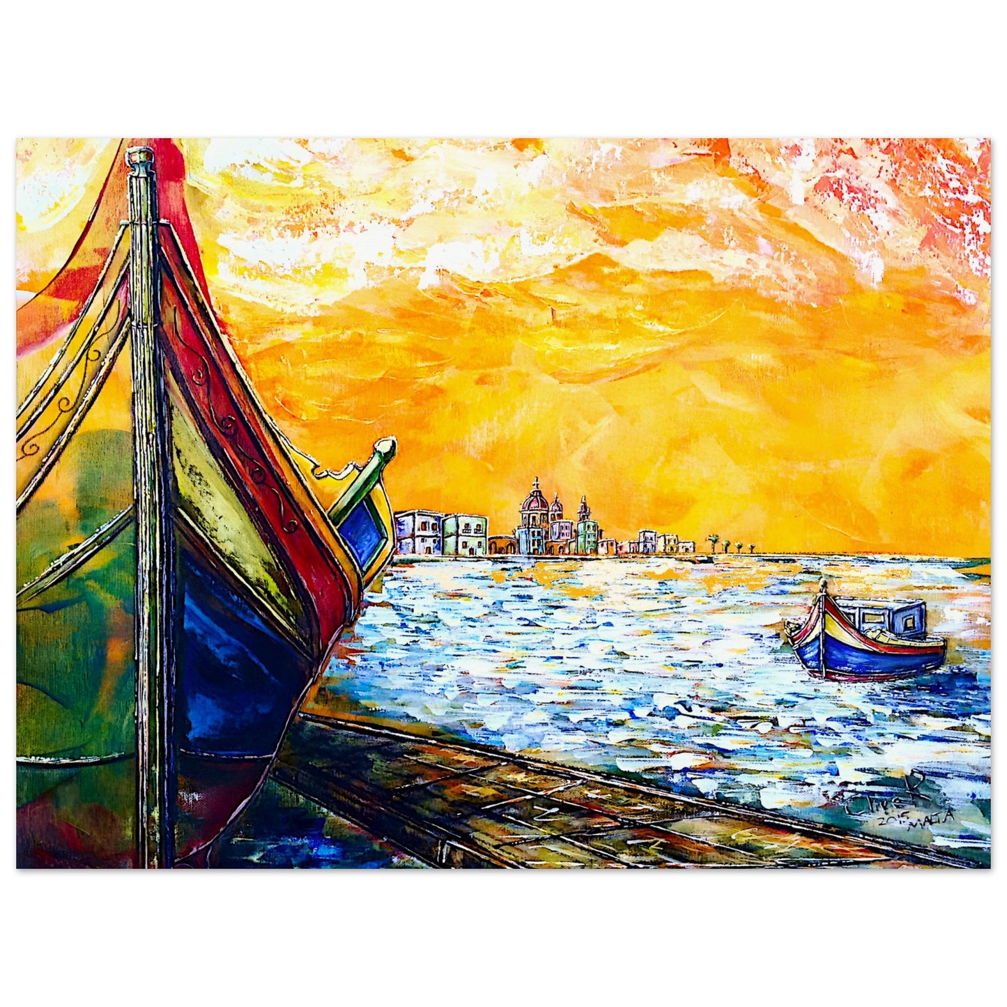 Malta-Traum #2 || Poster aus mattem Papier in Museumsqualität