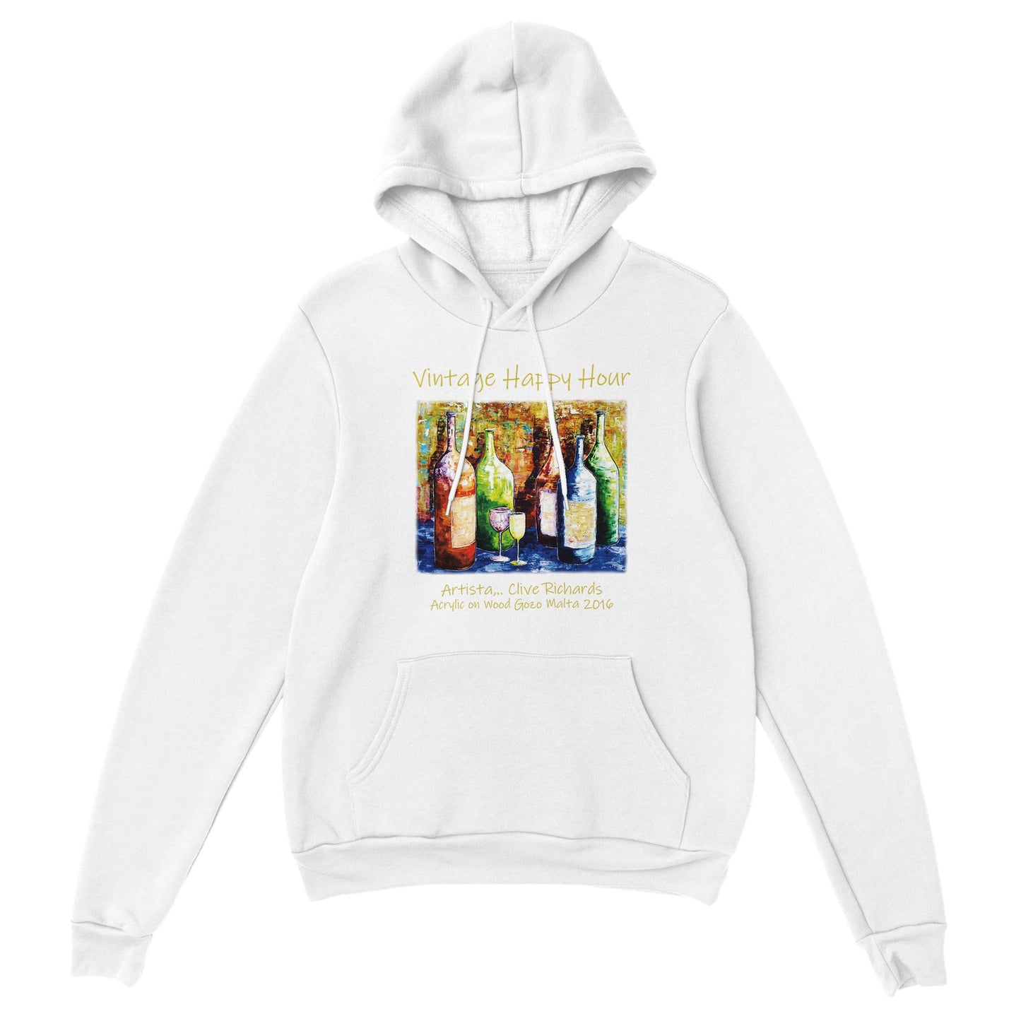 Vintage Happy Hour Artista Clive || Klassischer Unisex-Pullover-Hoodie