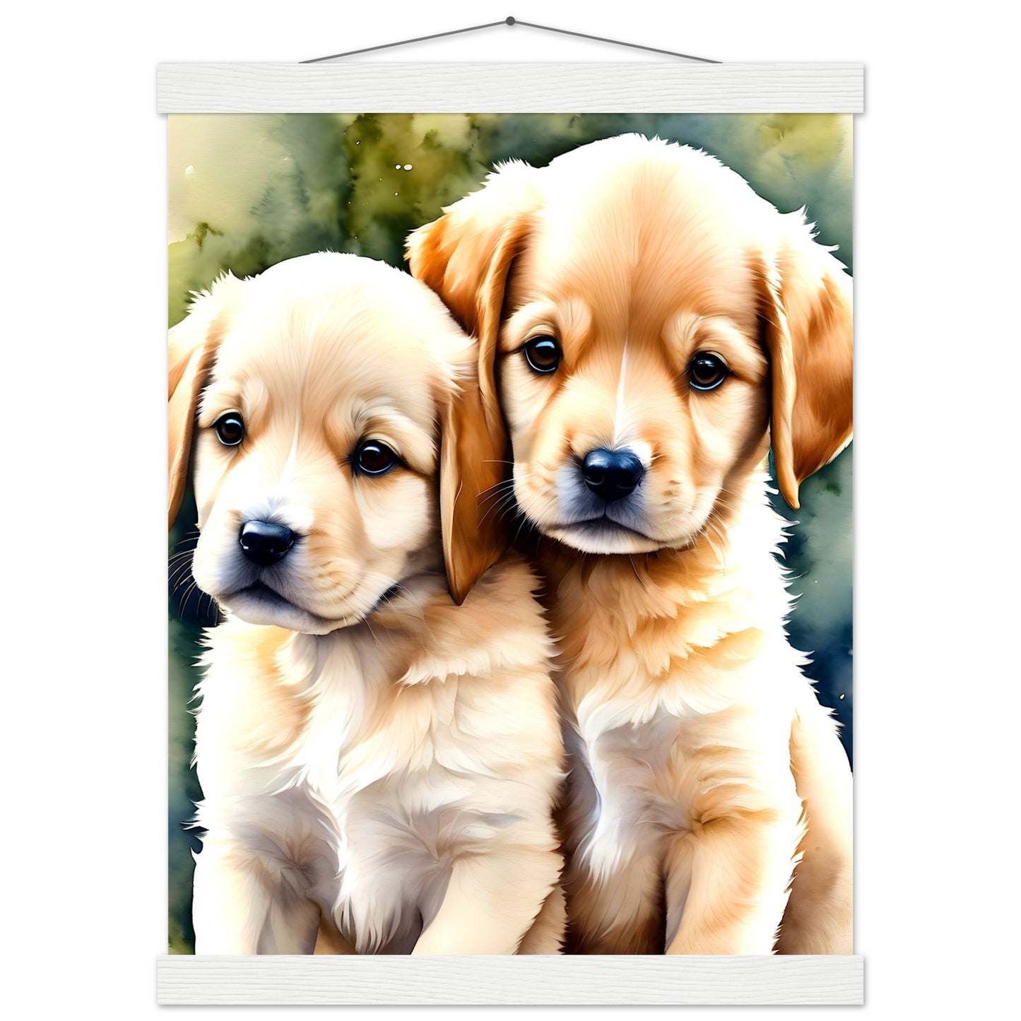 Happy Puppy's || Premium Matte Paper Poster with Hanger