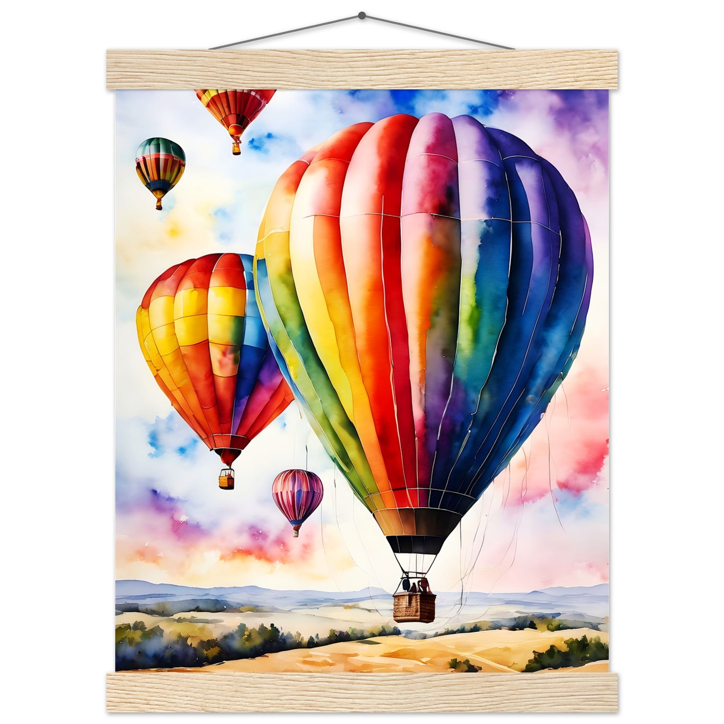 Balloon Day || Premium Matte Paper Poster with Hanger