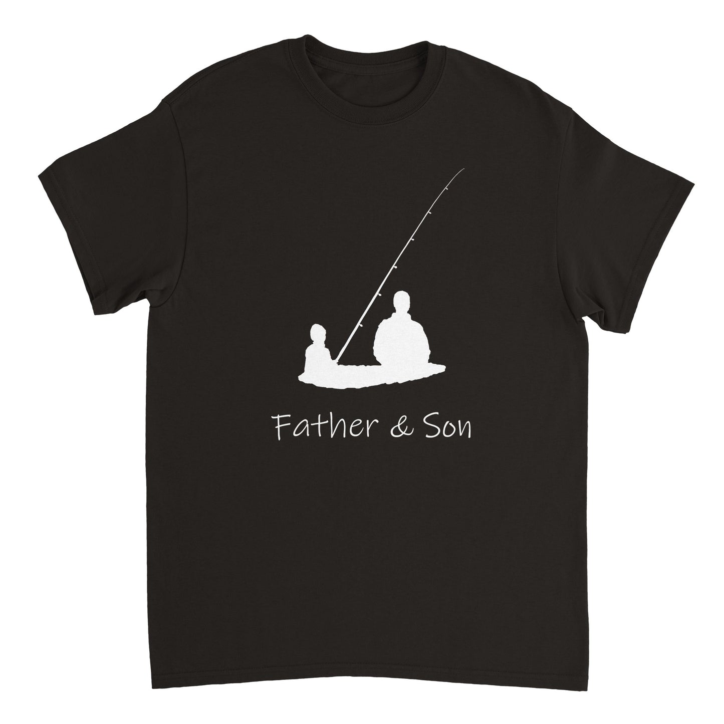Vater und Sohn || Schweres Unisex-T-Shirt mit Rundhalsausschnitt
