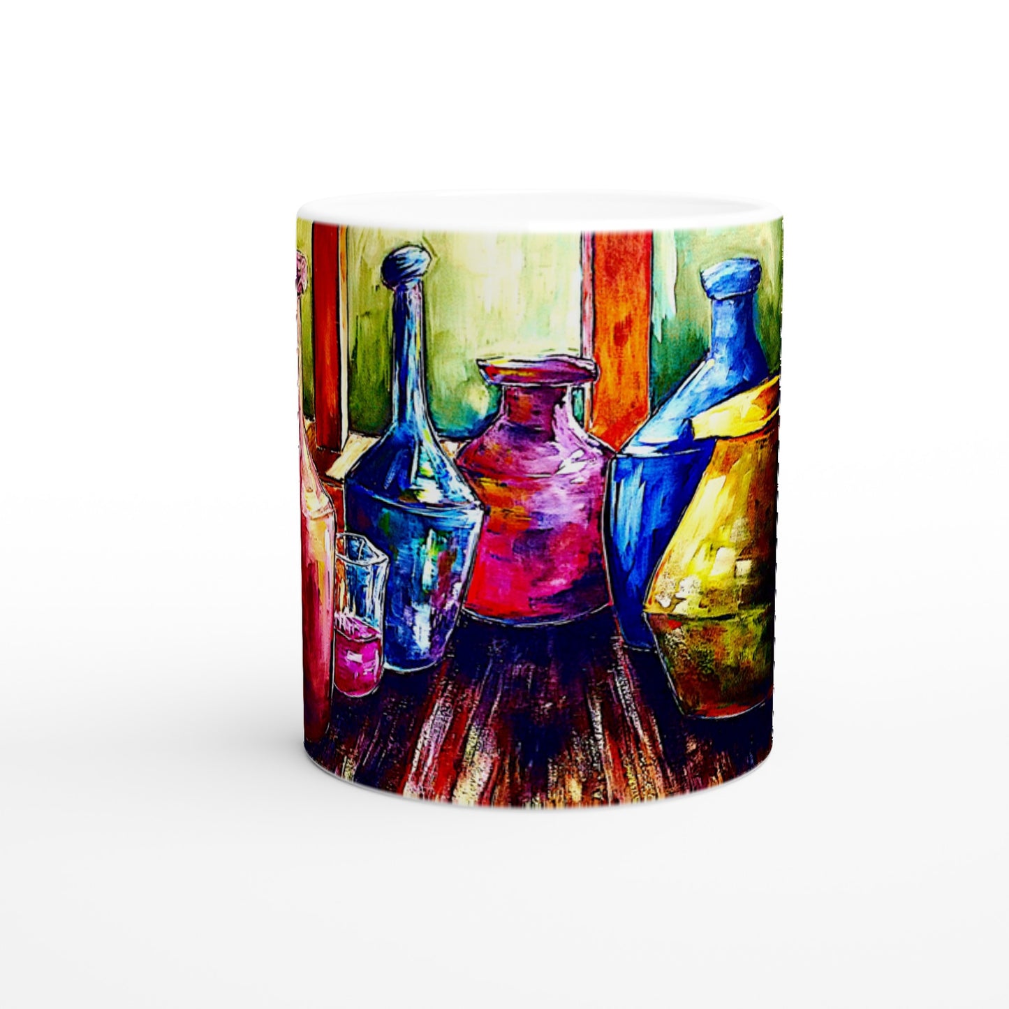 Malta-Flaschen || Weiße 11oz Keramiktasse