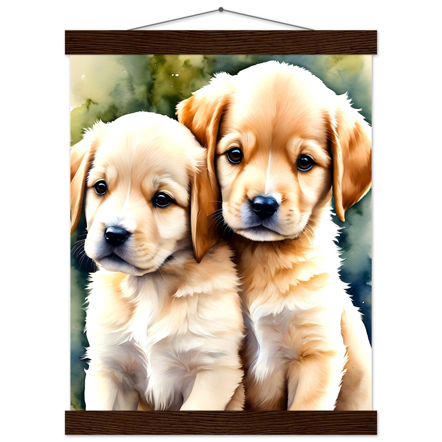 Happy Puppy's || Premium Matte Paper Poster with Hanger