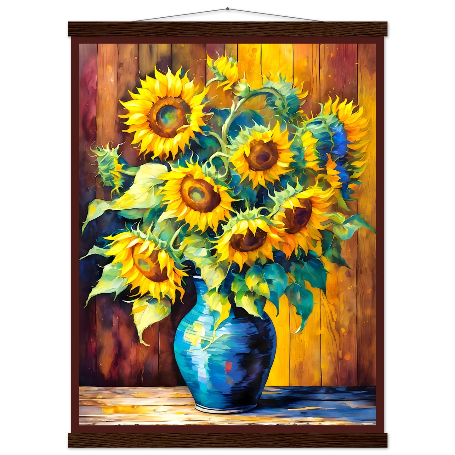 Sunflower Vase || Premium Matte Paper Poster with Hanger