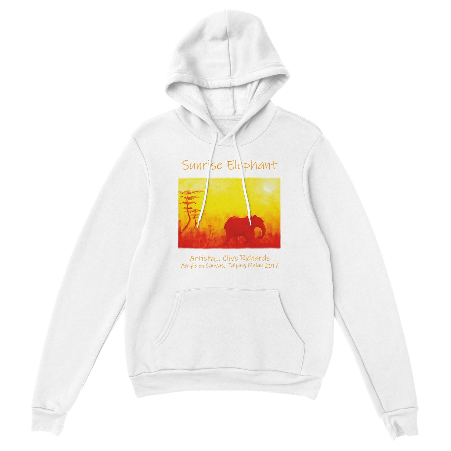 Sunrise Elephant Artista Clive || Klassischer Unisex-Pullover-Hoodie