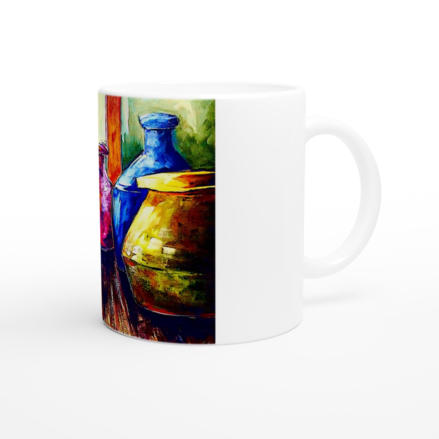 Malta-Flaschen || Weiße 11oz Keramiktasse