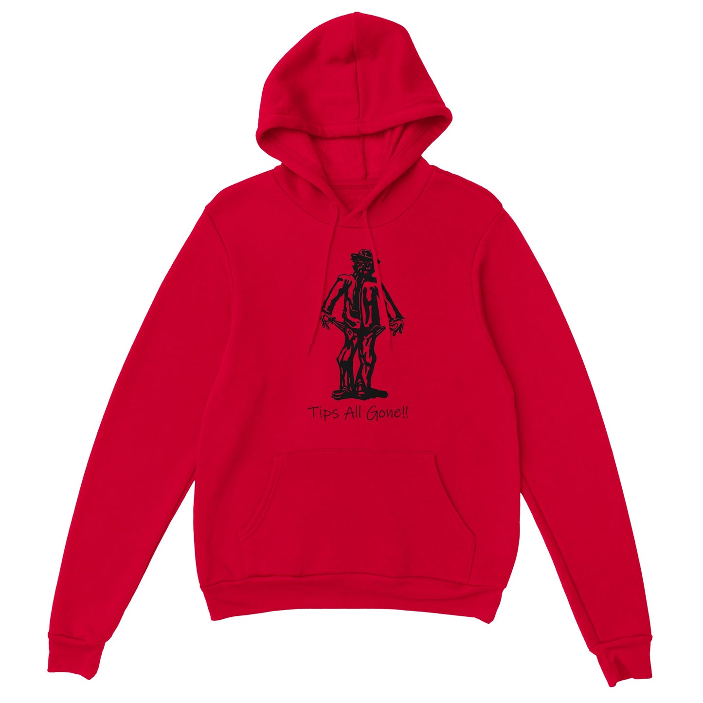 Trinkgeld, alles weg!! Schwarz || Klassischer Unisex-Pullover-Hoodie