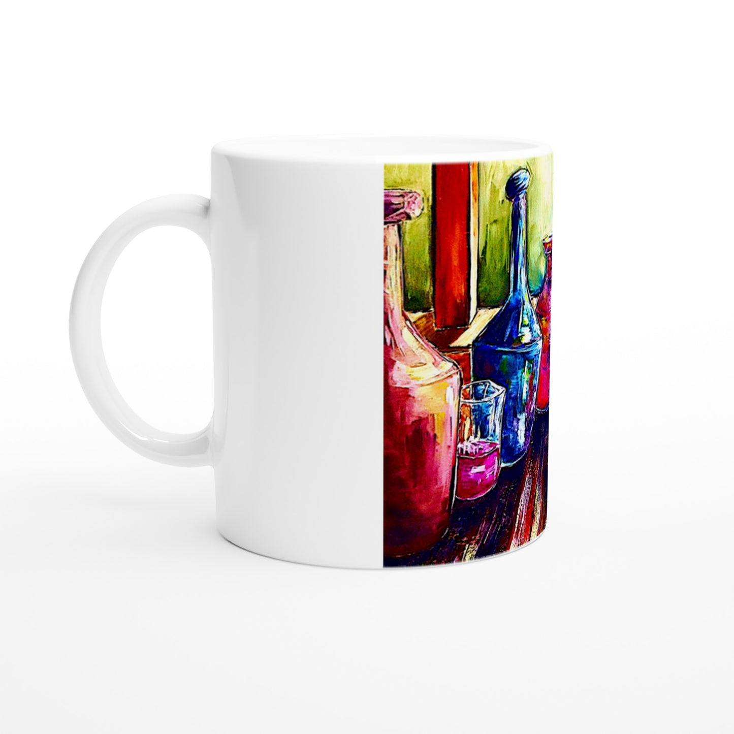 Malta-Flaschen || Weiße 11oz Keramiktasse
