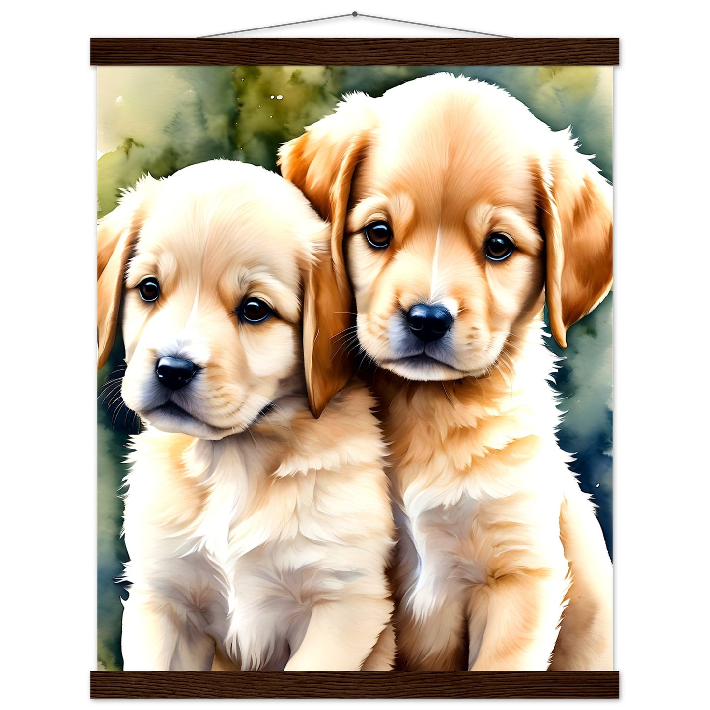 Happy Puppy's || Premium Matte Paper Poster with Hanger