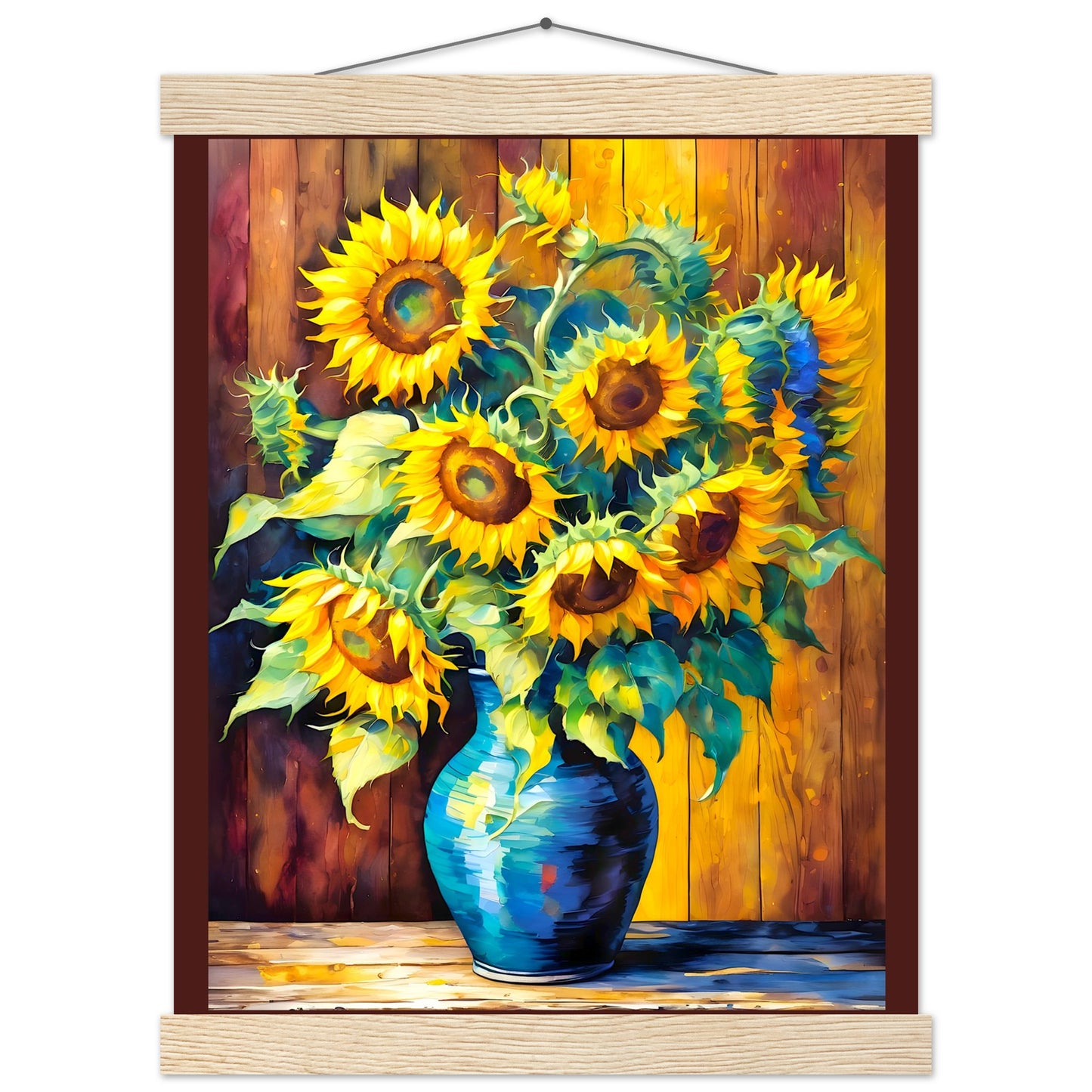 Sunflower Vase || Premium Matte Paper Poster with Hanger