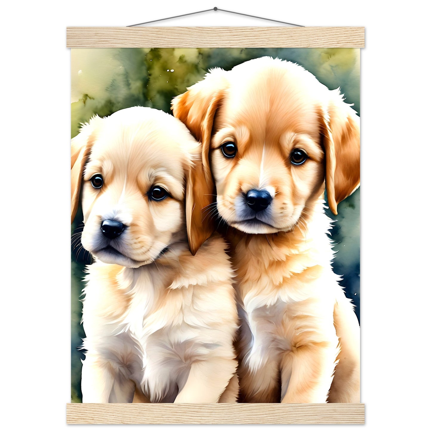 Happy Puppy's || Premium Matte Paper Poster with Hanger