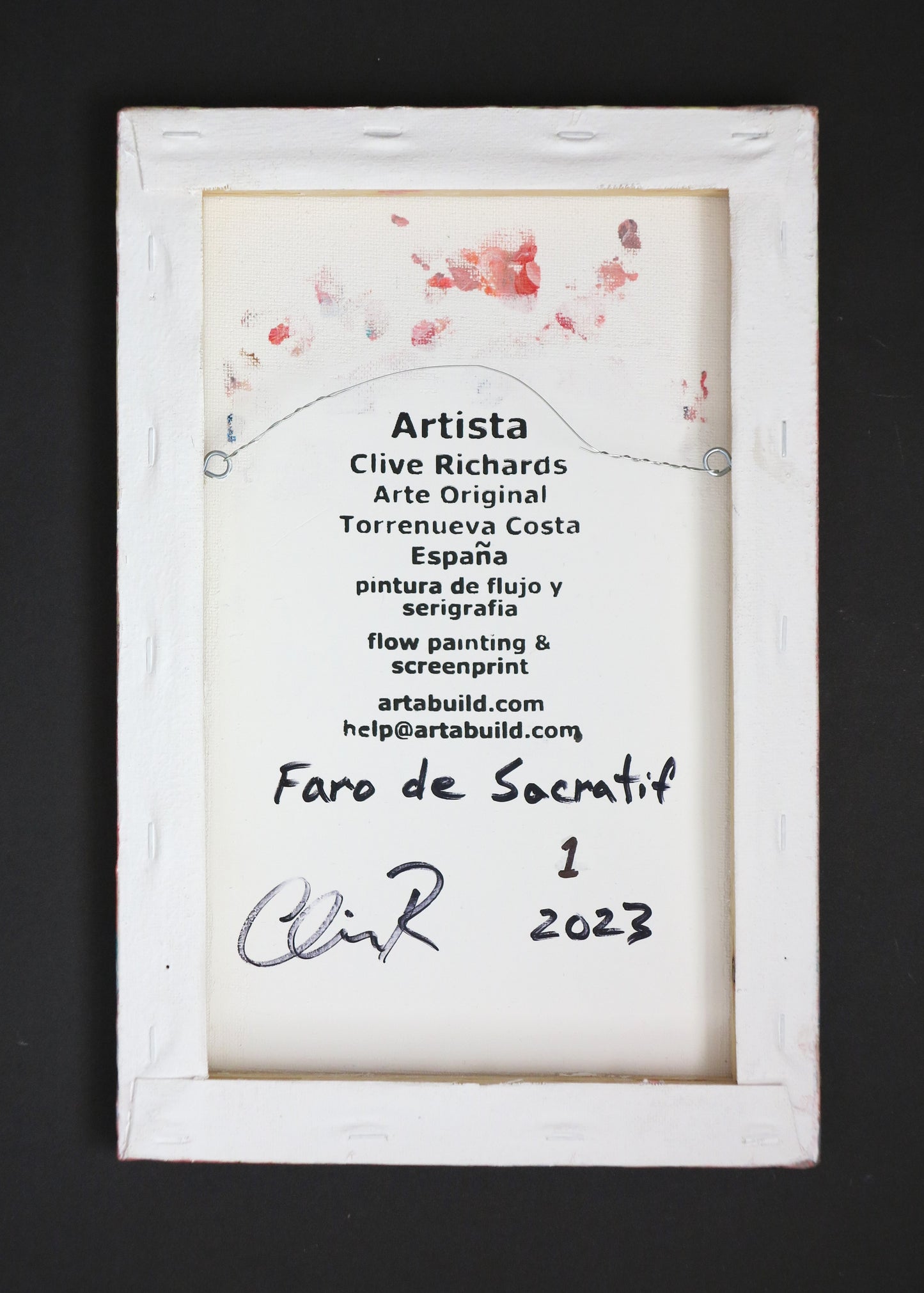 Faro de Sacratif #1 / Torrenueva Costa || Originalkunst Artabuild-Künstler Clive Richards