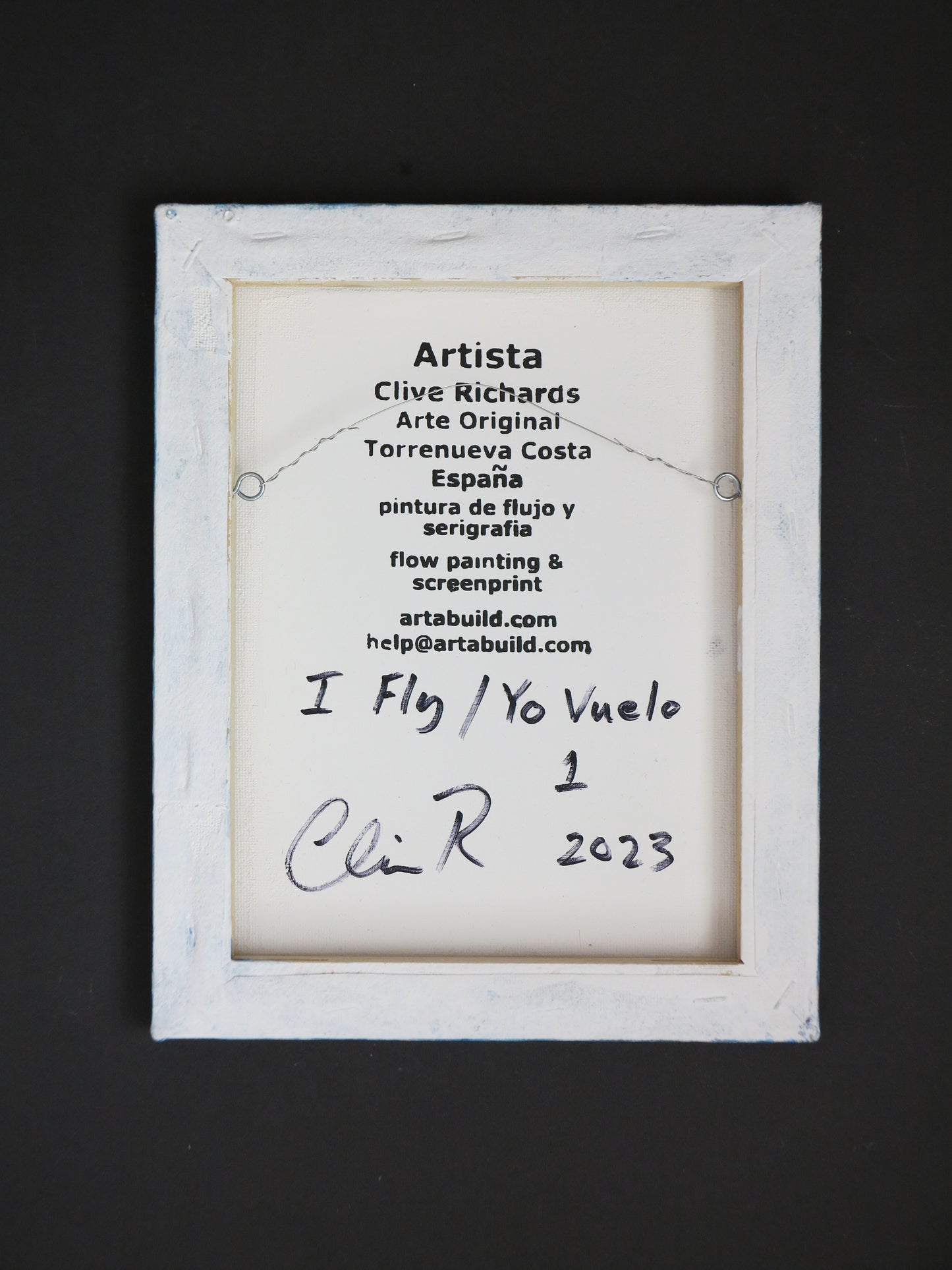 Ich fliege #1 / Yo Vuelo #1, Torrenueva Costa || Originalkunst Artabuild-Künstler Clive Richards