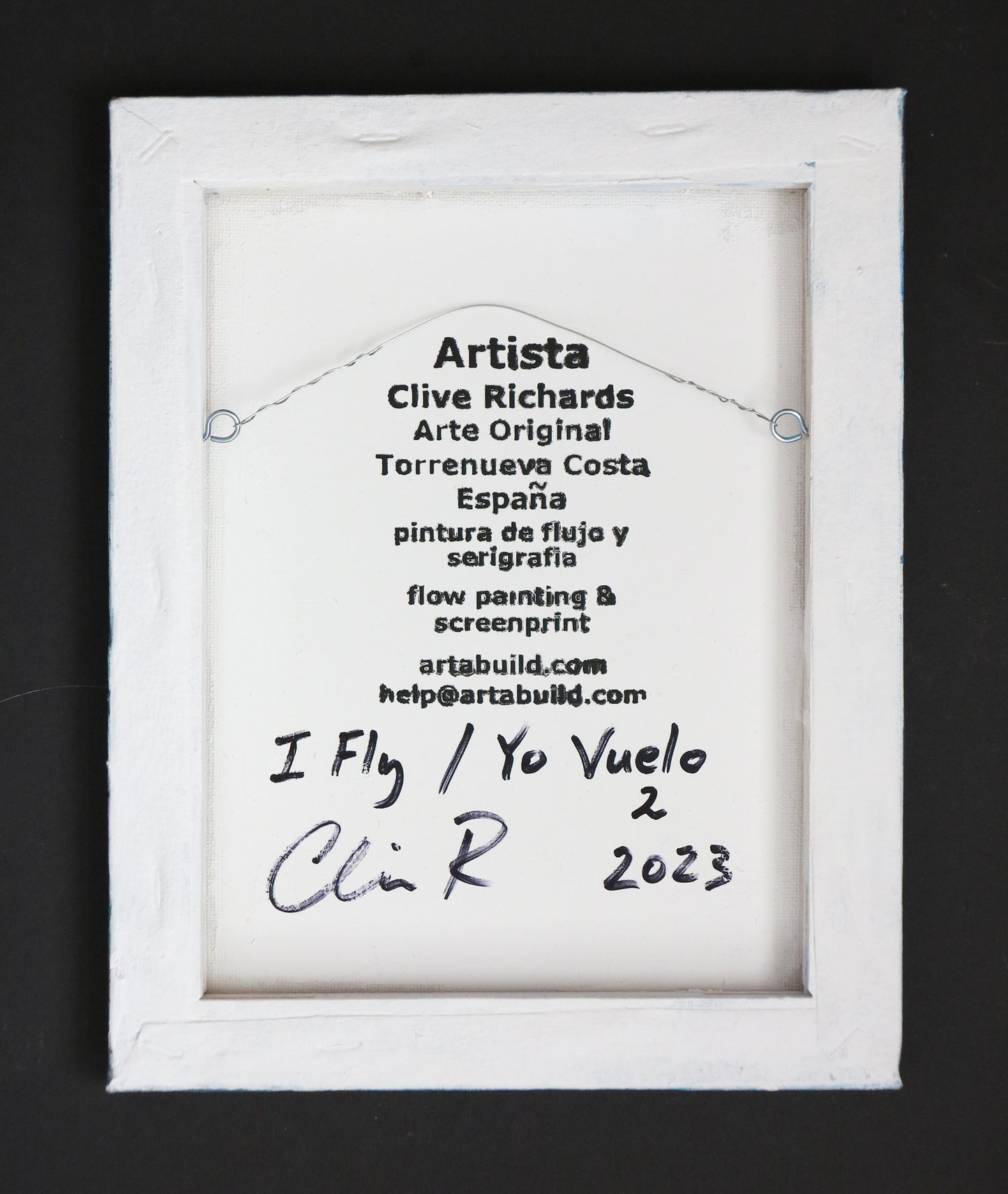 I Fly #2 / Yo Vuelo #2, Torrenueva Costa || Originalkunst Artabuild-Künstler Clive Richards