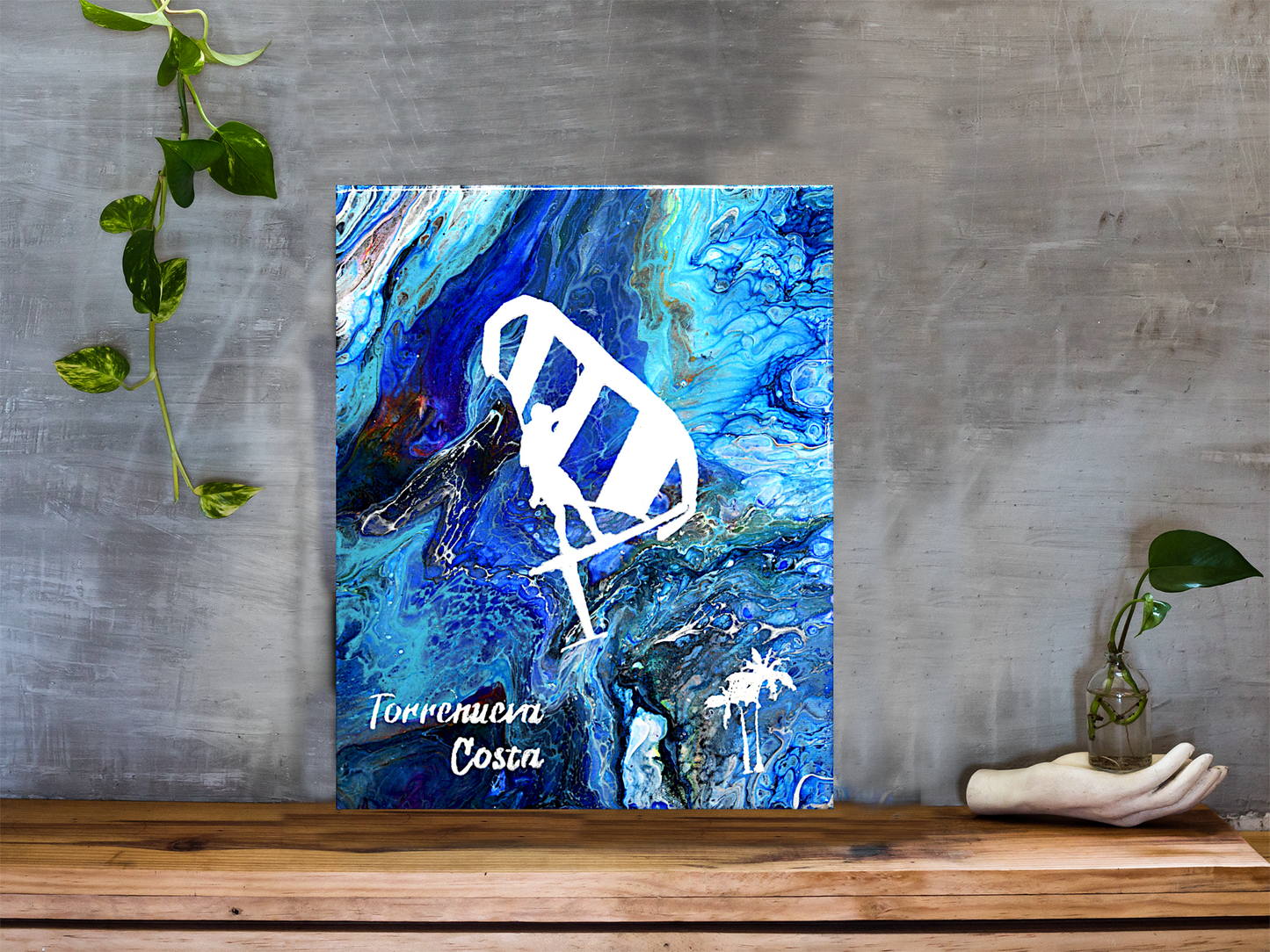 Ich fliege #1 / Yo Vuelo #1, Torrenueva Costa || Originalkunst Artabuild-Künstler Clive Richards