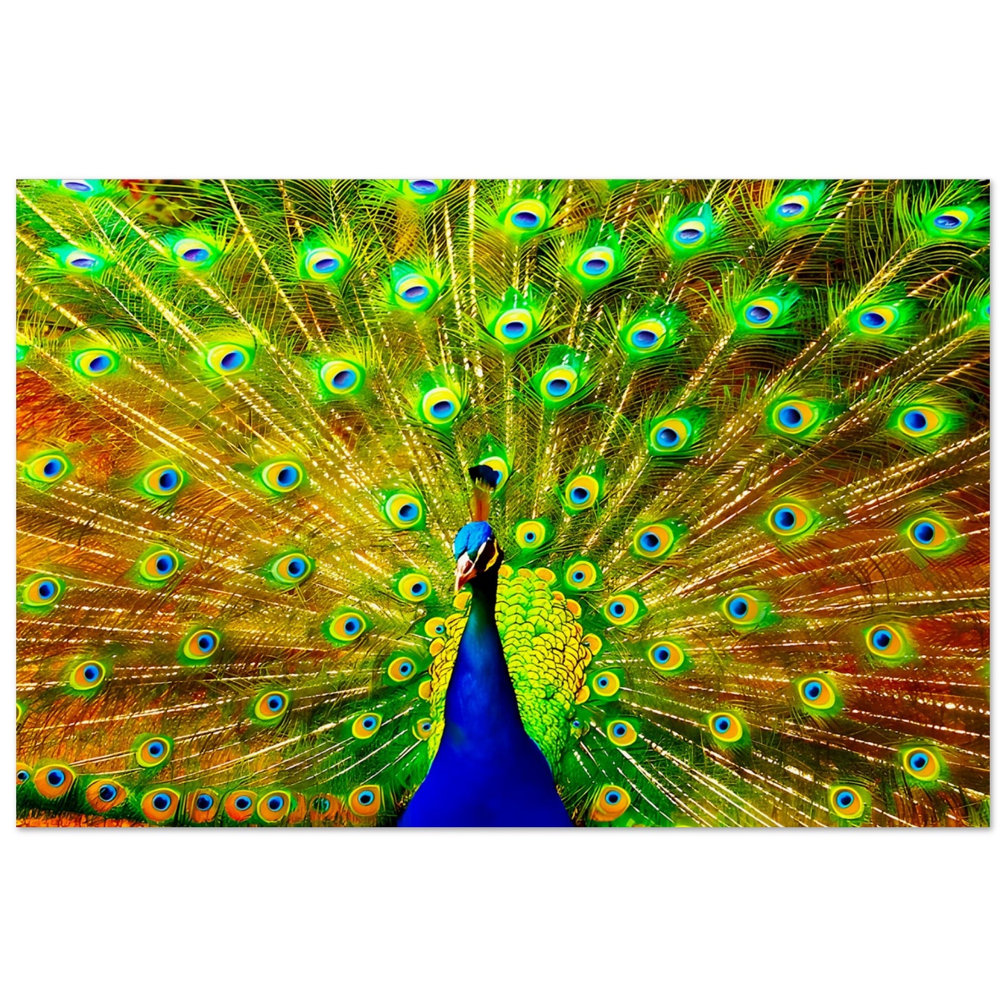 Maui-Pfau || Poster aus mattem Papier in Museumsqualität