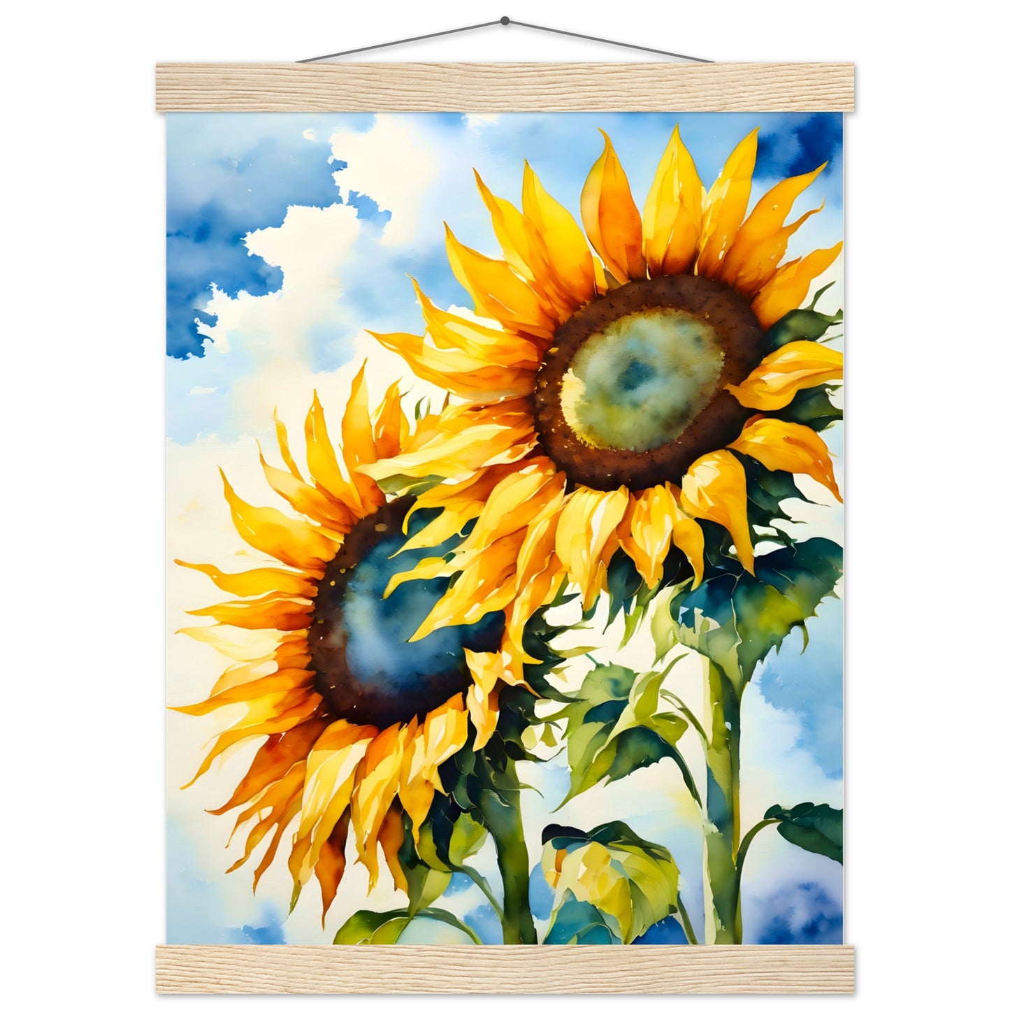 Summer Sunflowers || Premium Matte Paper Poster with Hanger