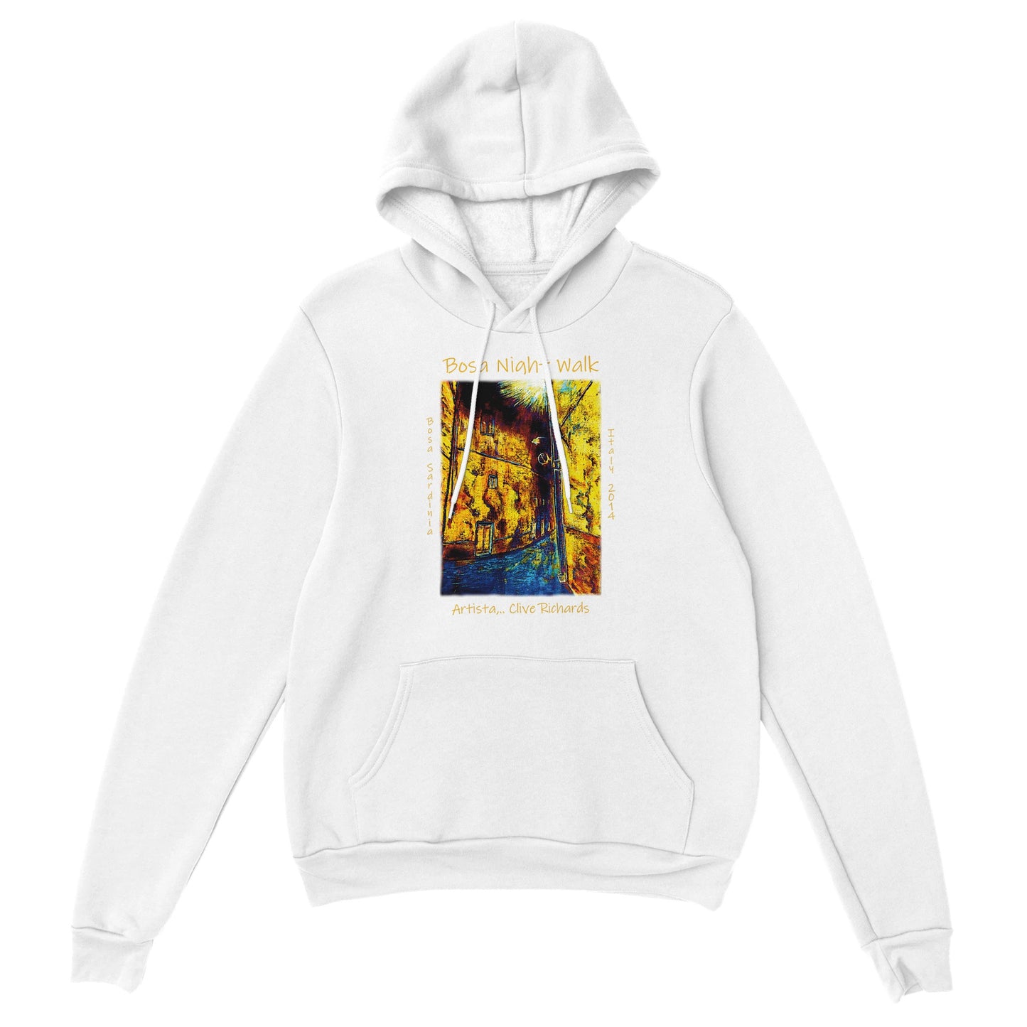 Bosa Night Walk, Artista Clive || Classic Unisex Pullover Hoodie