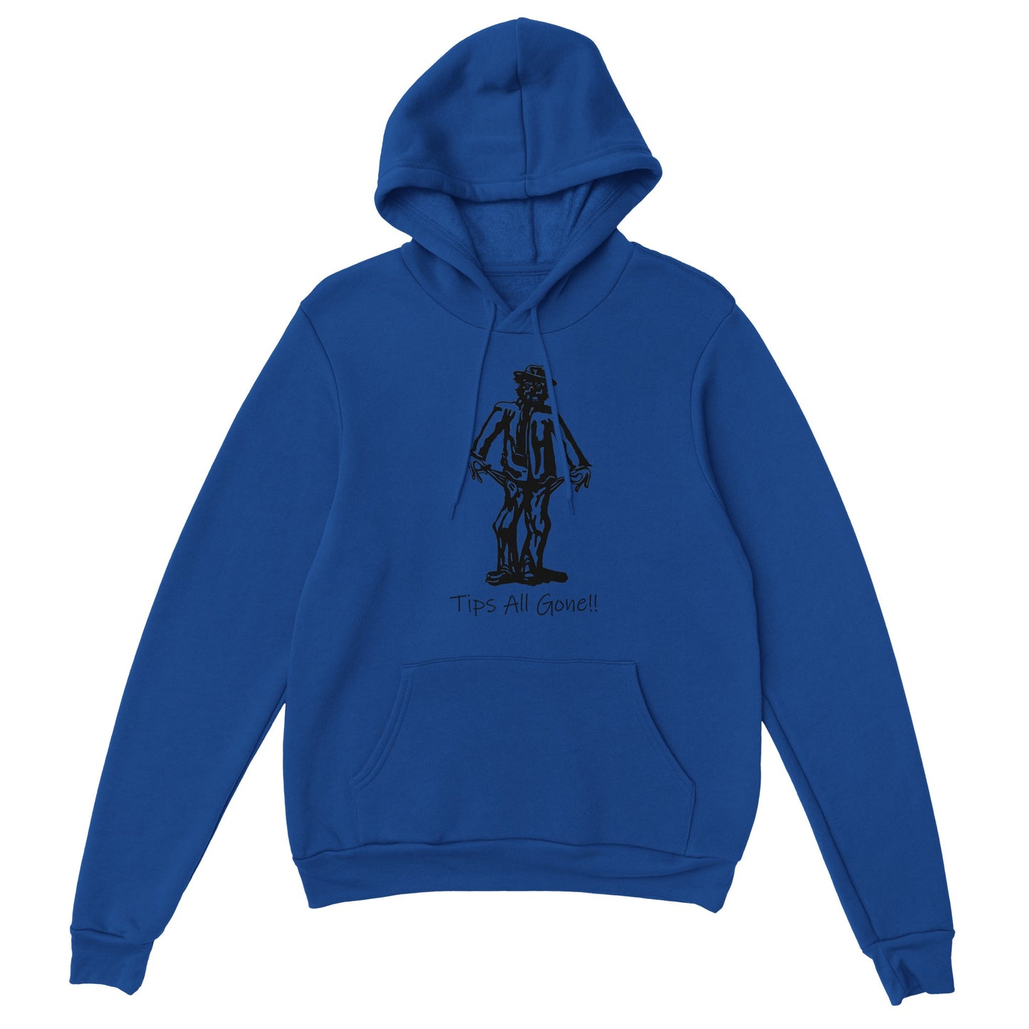 Trinkgeld, alles weg!! Schwarz || Klassischer Unisex-Pullover-Hoodie