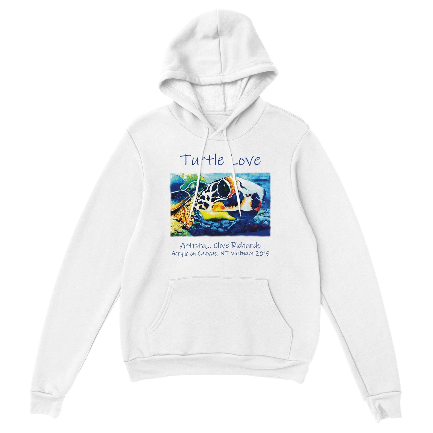 Schildkrötenliebe, Künstlerin Clive || Klassischer Unisex-Pullover-Hoodie