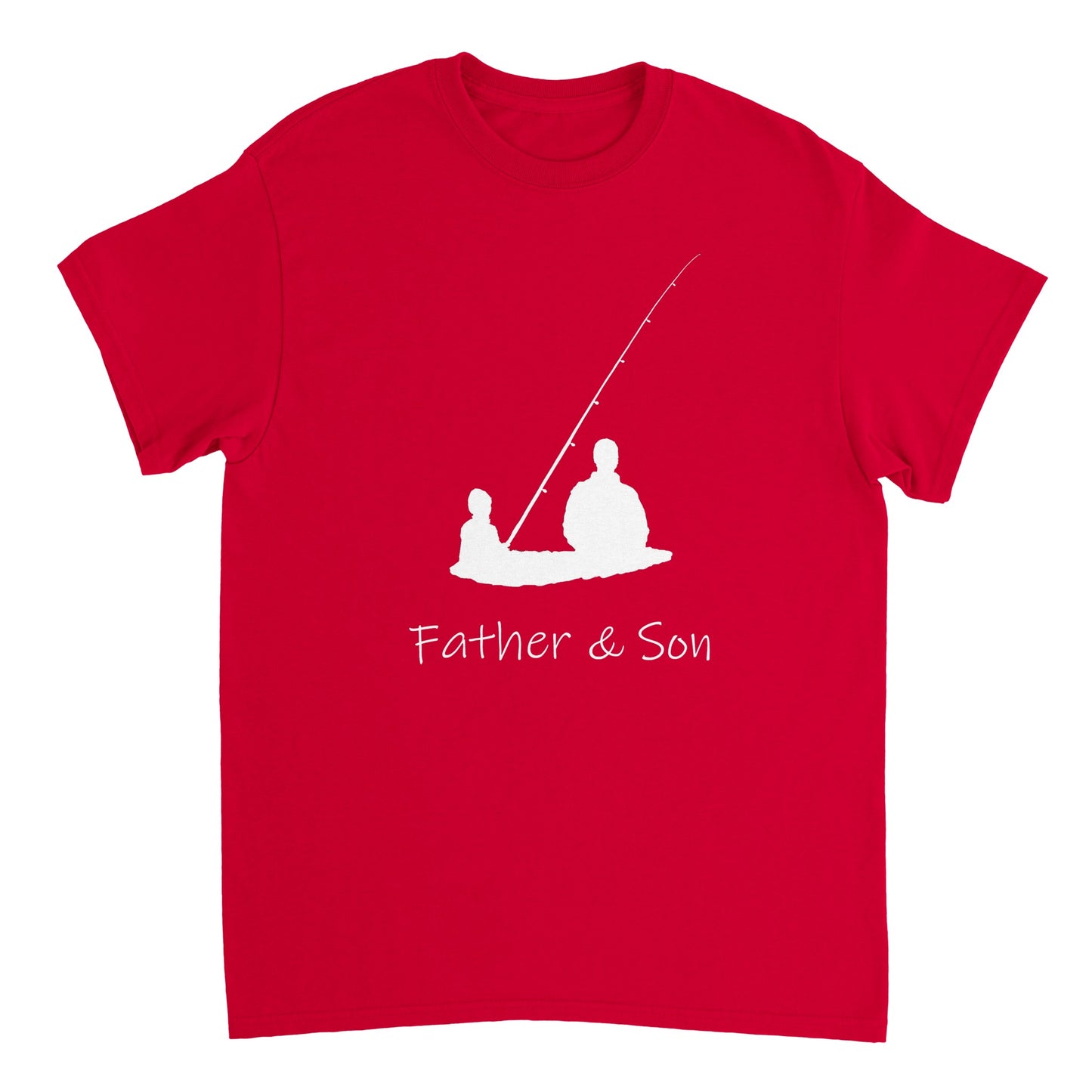 Vater und Sohn || Schweres Unisex-T-Shirt mit Rundhalsausschnitt