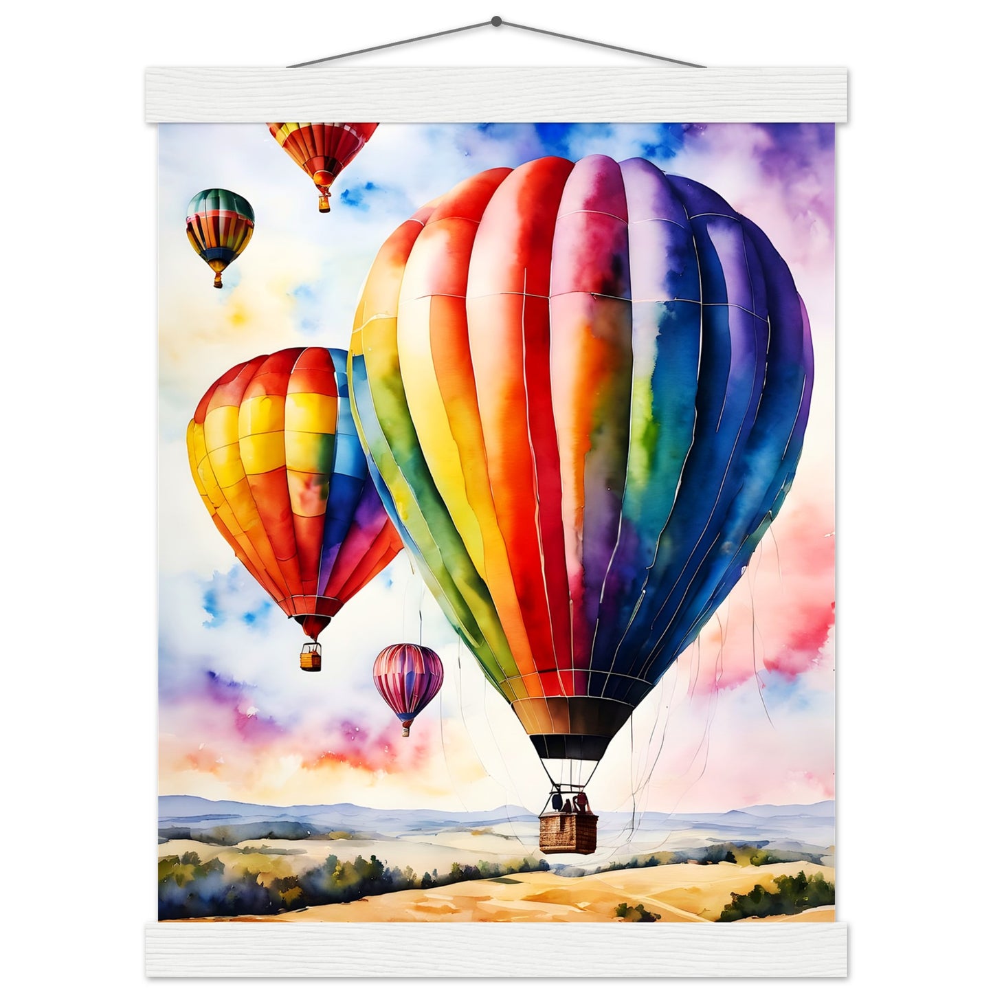 Balloon Day || Premium Matte Paper Poster with Hanger