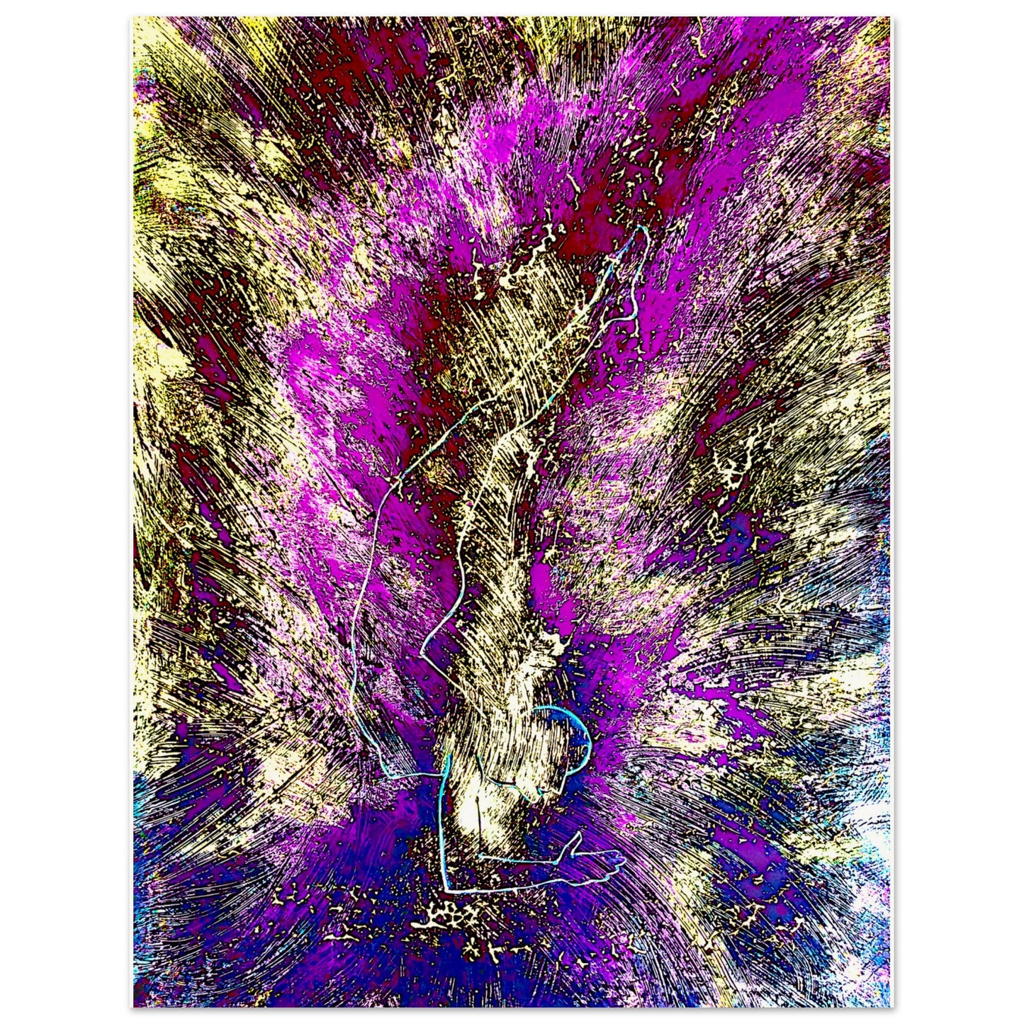 Yoga-Energie #3 || Poster aus mattem Papier in Museumsqualität