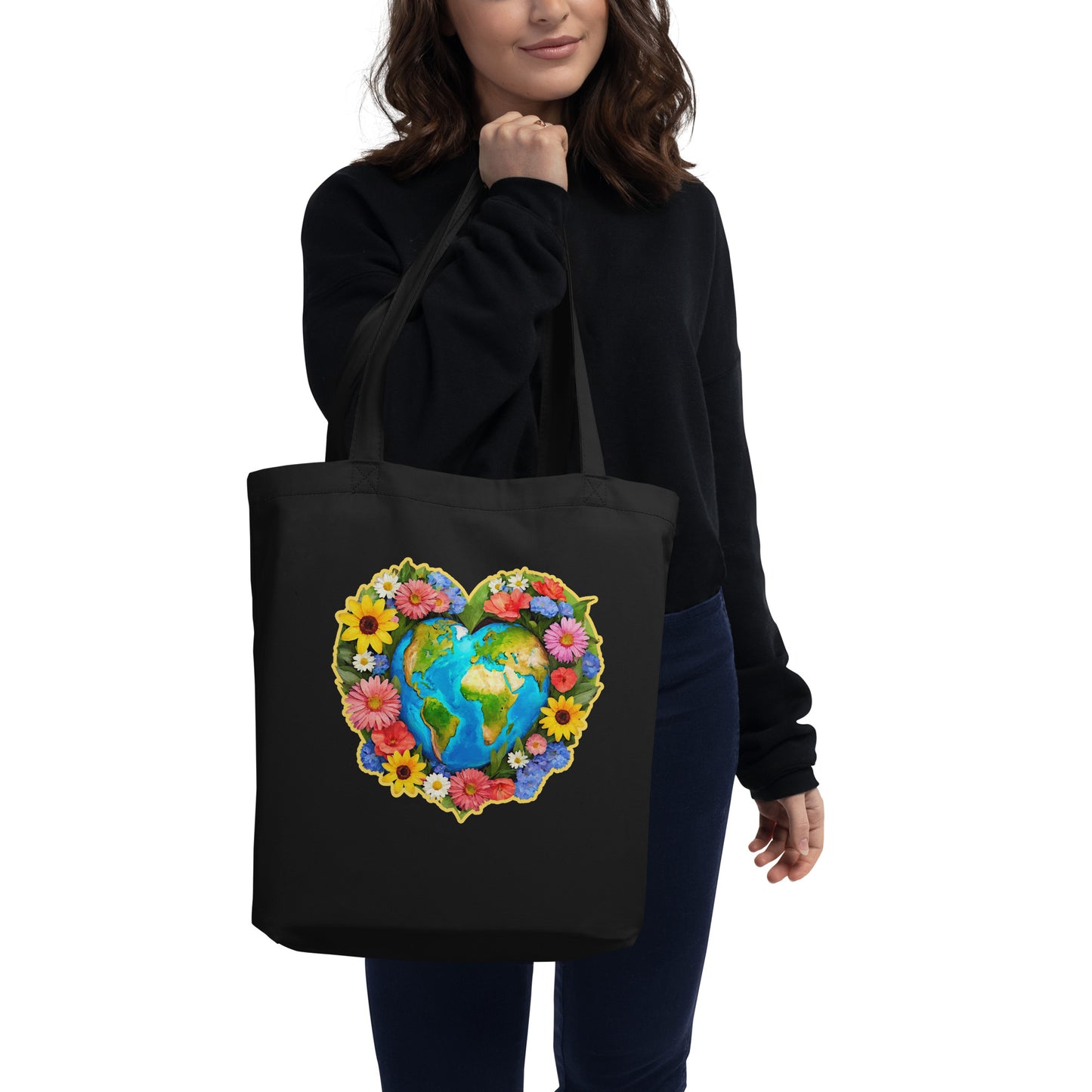 Earth Day Heart Reef || Eco Organic Cotton Tote