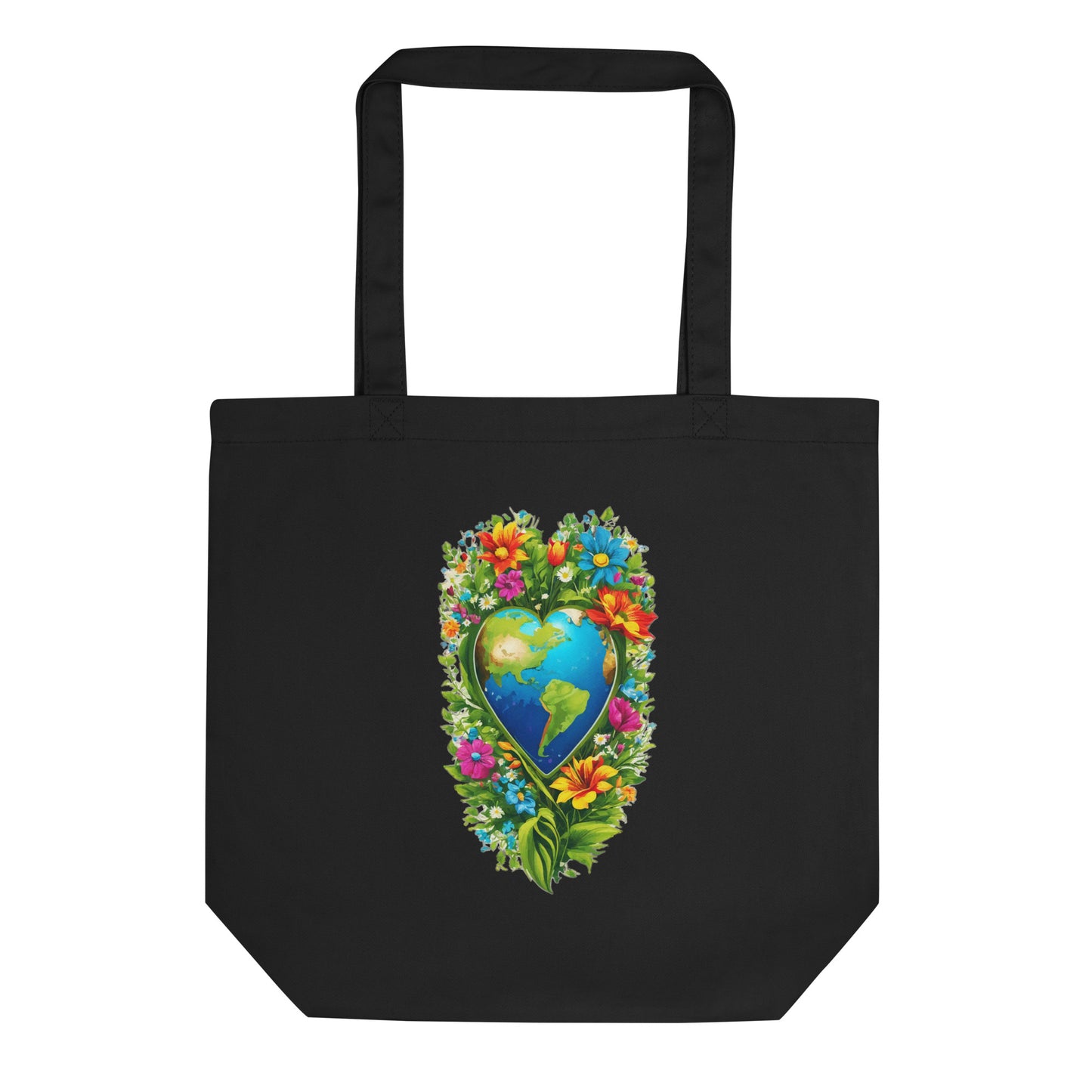 Earth Heart Reef, Tall || Eco Organic Cotton Tote