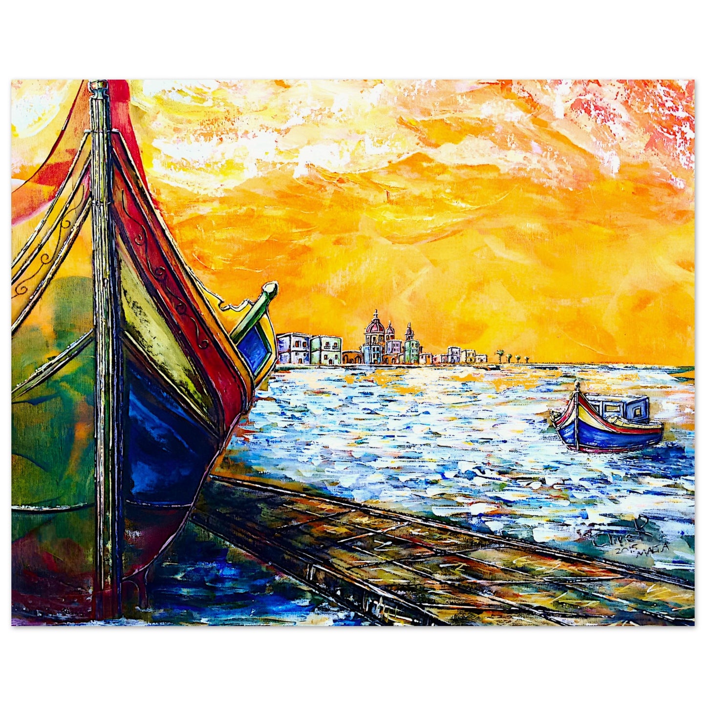 Malta-Traum #2 || Poster aus mattem Papier in Museumsqualität