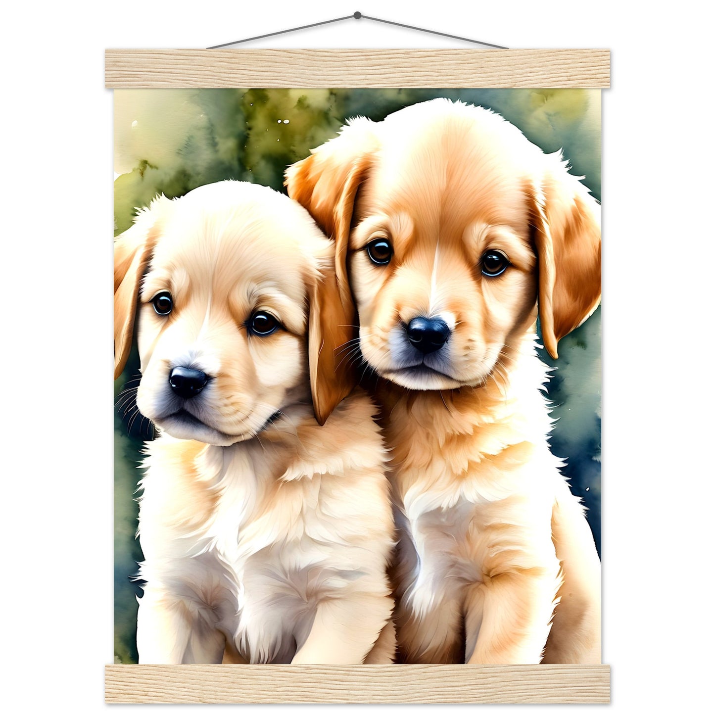 Happy Puppy's || Premium Matte Paper Poster with Hanger