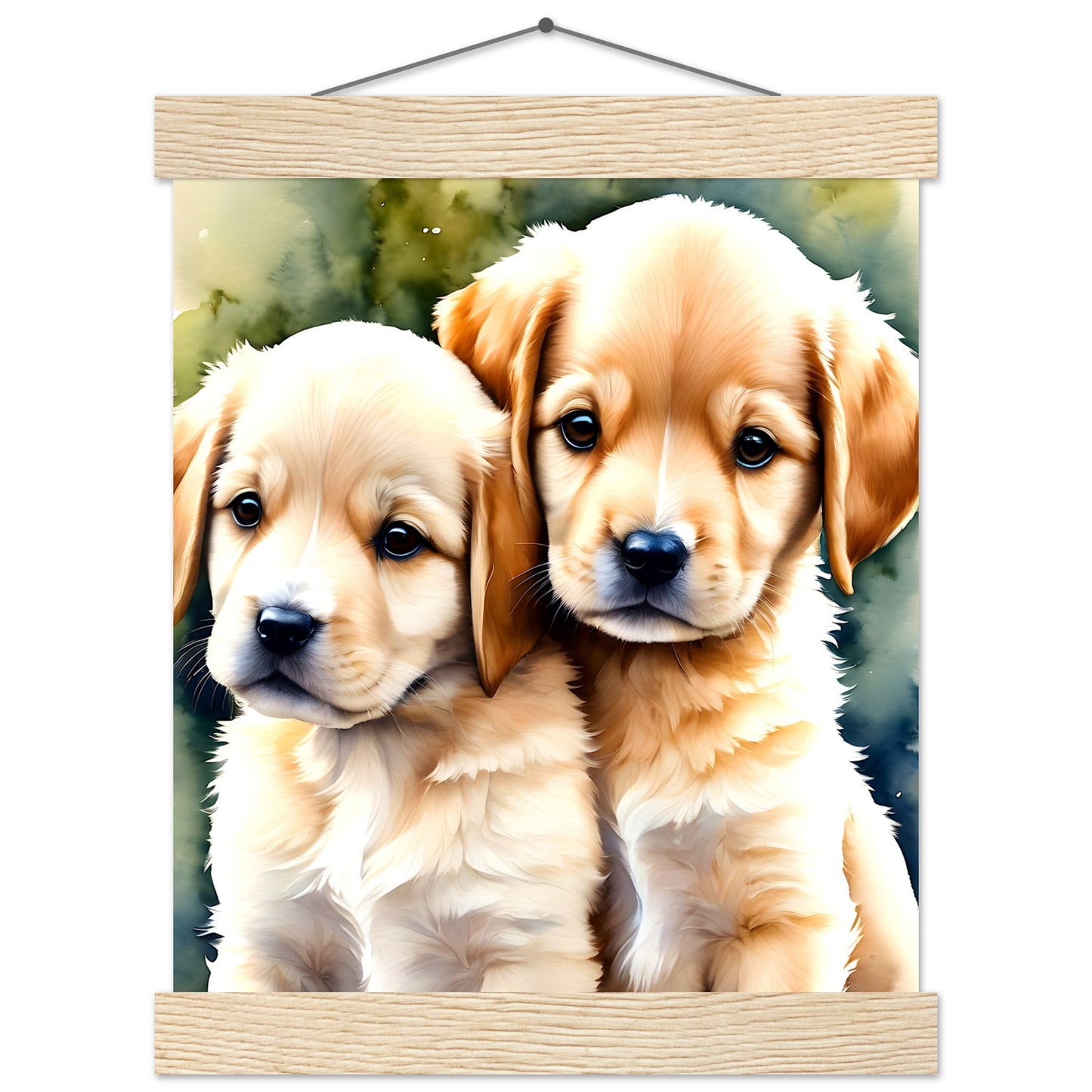 Happy Puppy's || Premium Matte Paper Poster with Hanger