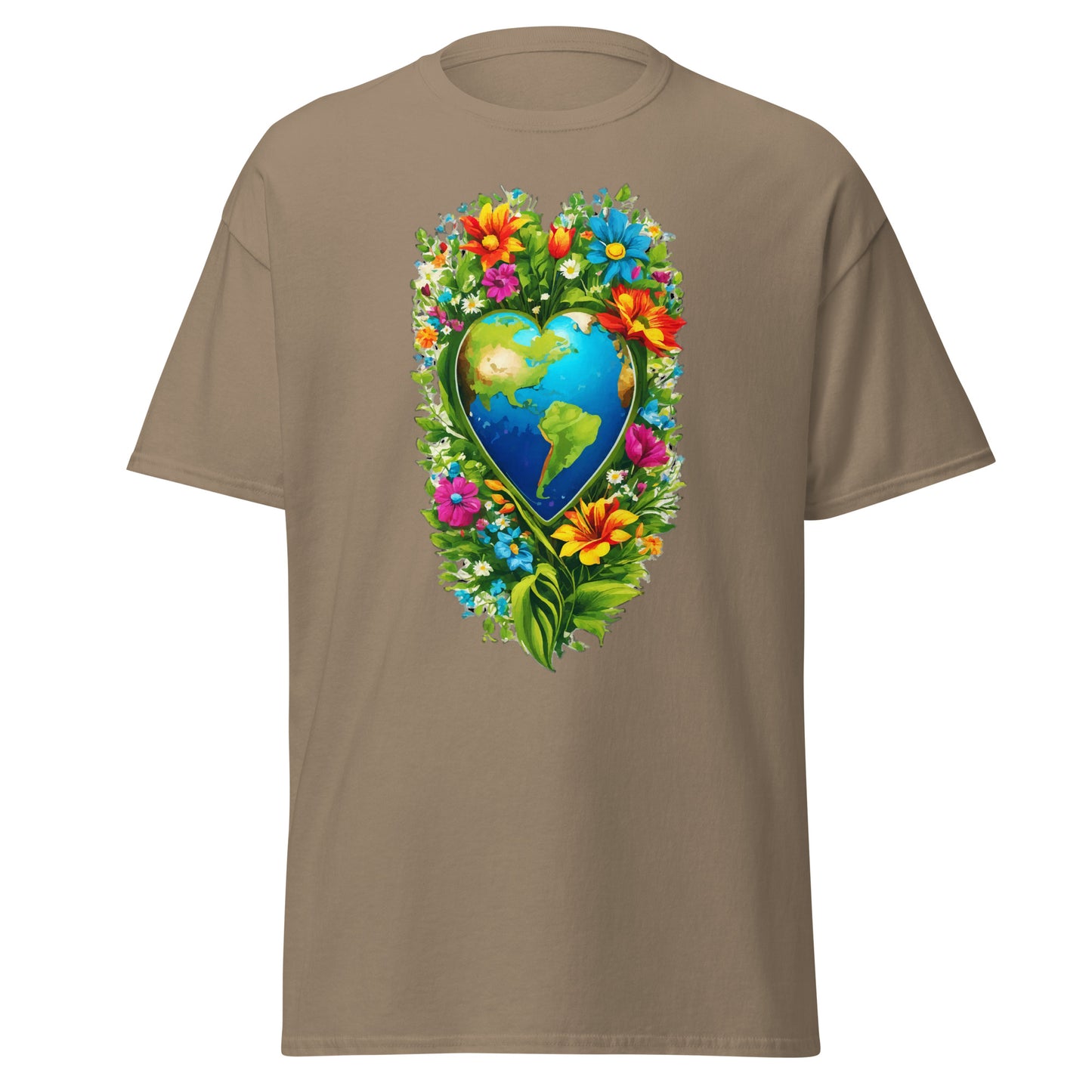 Earth Day Tall Heart Reef || Klassisches T-Shirt